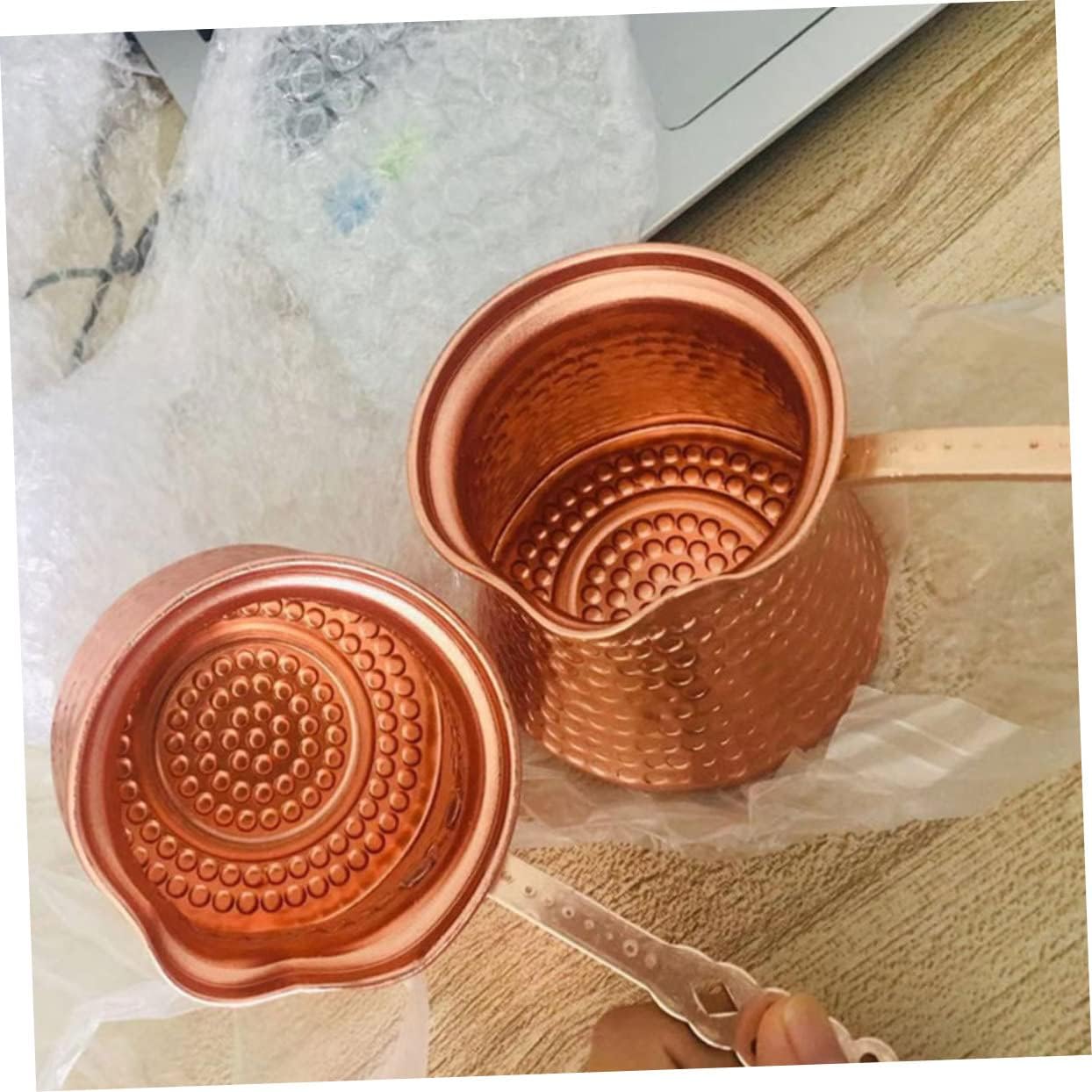 Cabilock Taza de café turco, café expreso, café expreso, mantequilla Cezve, olla de fusión para estufa, cafetera griega árabe, tetera, tetera