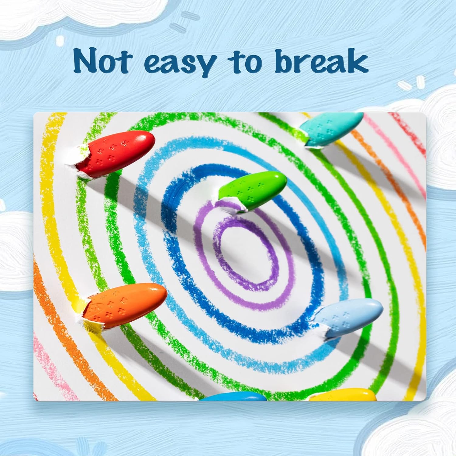 YPLUS Crayones de maní para niños, 24 colores lavables para niños, crayones no tóxicos para bebés de 2 a 4 años, 1-3, 4 a 8, suministros de arte