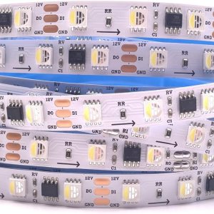 12V 24V TM1814 RGBW RGBWW 4 en 1 SK6812 similar tira LED SMD 5050 chip 4 en 1 programable direccionable inteligente Pixel cinta luz 5M 60LEDsM IP30 12V 24V TM1814 RGBW RGBWW 4 en 1 SK6812 similar tira LED SMD 5050 chip 4 en 1 programable direccionable inteligente Pixel cinta luz 5M 60LEDsM IP30
