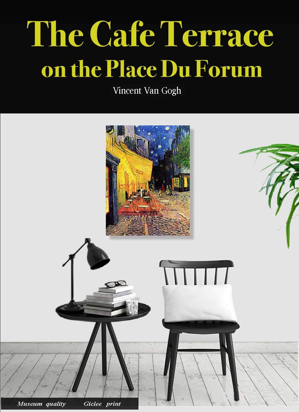 Eliteart- The Cafe Terrace on The Place Du Forum por Vincent Van Gogh Reproducción de pintura al óleo Giclée arte de pared impresiones en lienzo