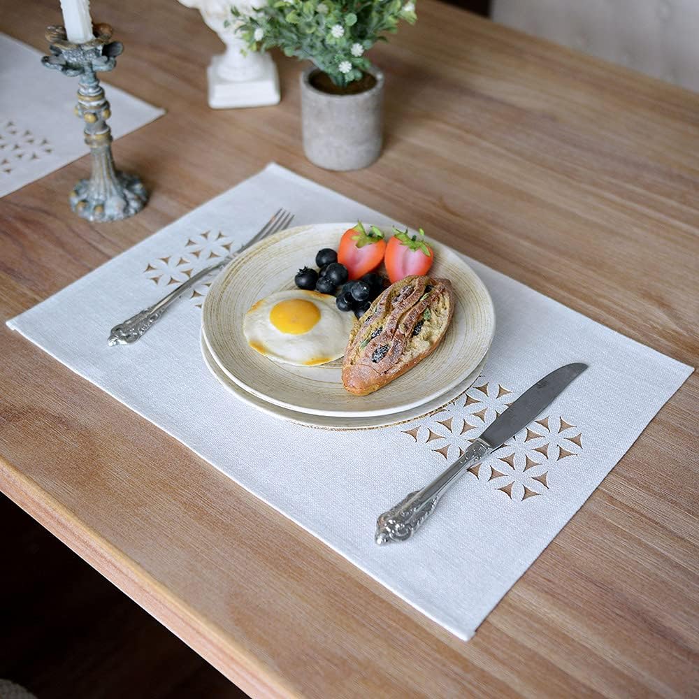 ARTABLE Camino de mesa rectangular de tela para el hogar, jardín, con borde bien recortado para pícnics, interiores y exteriores, comedor, mesas