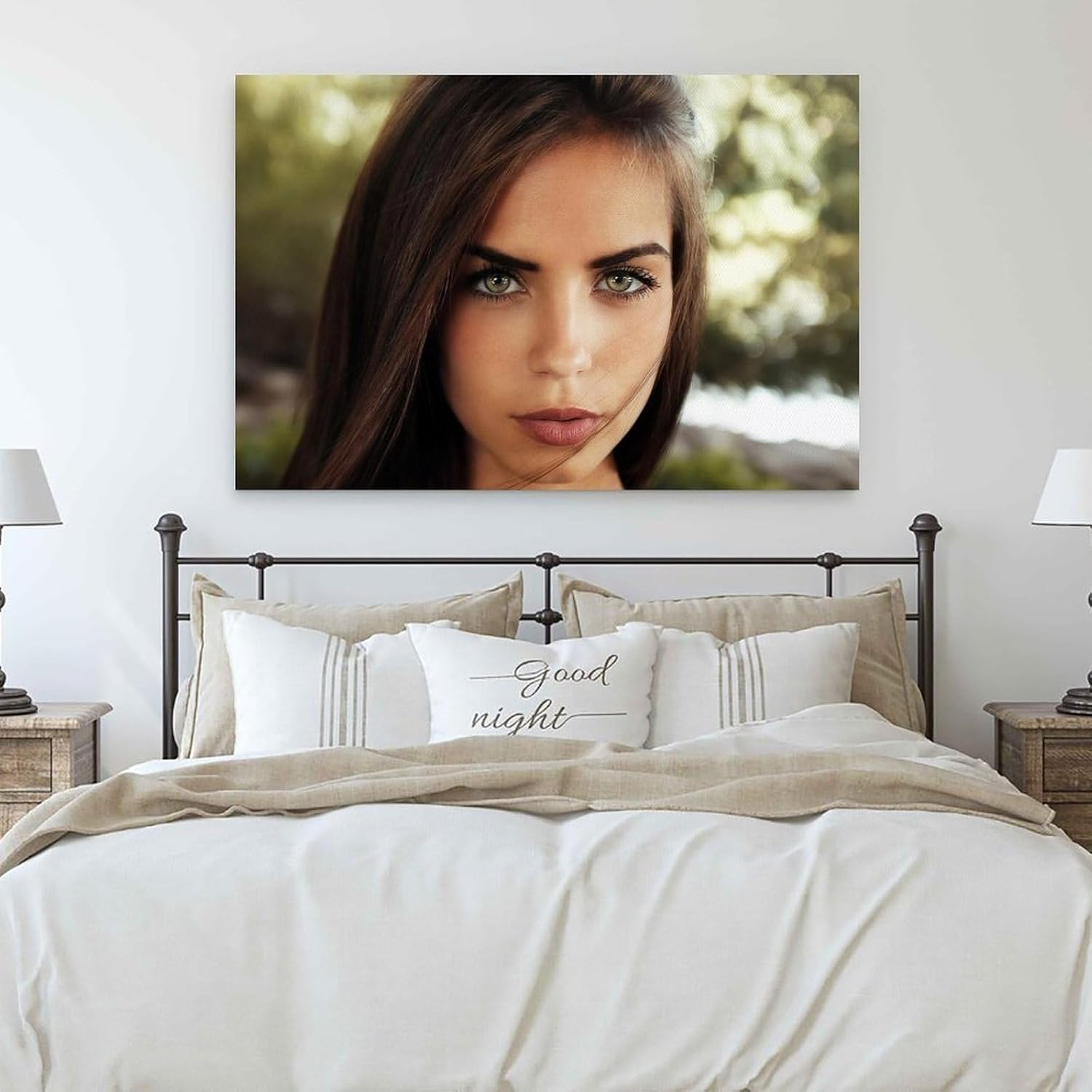 PENCHAIN Póster de Marlen Álvarez – Póster artístico para decoración de pared, lienzo para dormitorio, 08 x 12 pulgadas (7.9 x 11.8 in) estilo marco