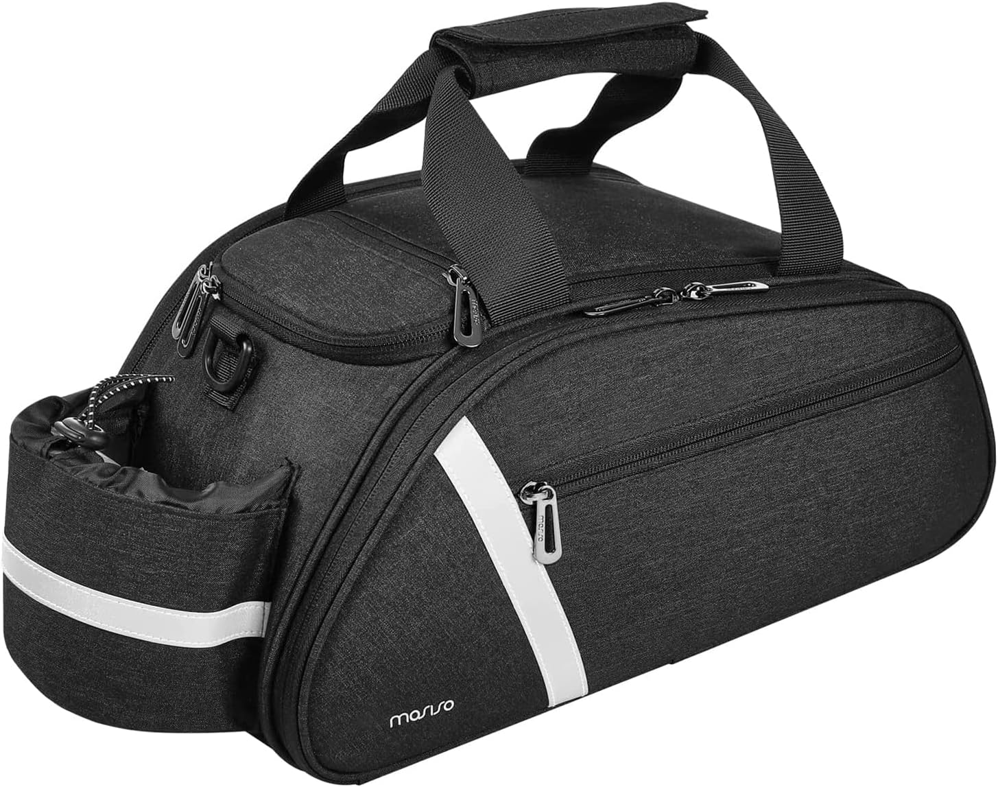 MOSISO Bolsa para portabicicletas, bolsa impermeable para maletero de bicicleta, bolsa de asiento trasero para ciclismo, soporte reflectante para
