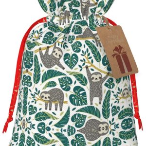 MyPiky Adorables bolsas de regalo de Navidad con estampado de perezosos, bolsas de regalo de 8.3 x 11.8 pulgadas, bolsa de almacenamiento para MyPiky Adorables bolsas de regalo de Navidad con estampado de perezosos, bolsas de regalo de 8.3 x 11.8 pulgadas, bolsa de almacenamiento para