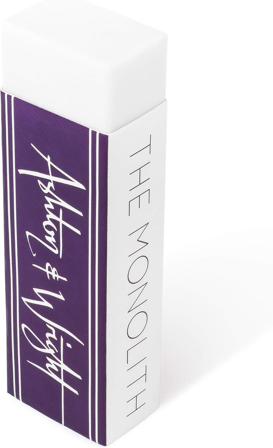 Ashton and Wright – Borrador Monolito – Goma de plástico sin látex – Paquete de 4 Jumbo Blanco