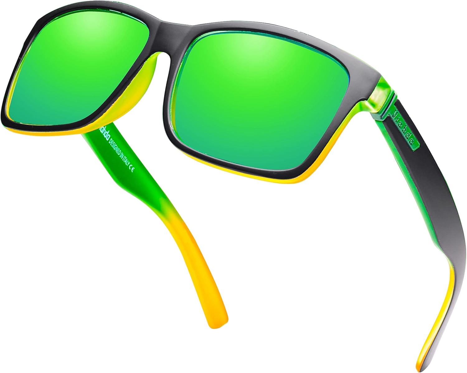 VIAHDA Gafas de sol polarizadas deportivas para hombres Ciclismo Conducción Pesca Gafas de sol Mujeres 100% Protección UV HD5089