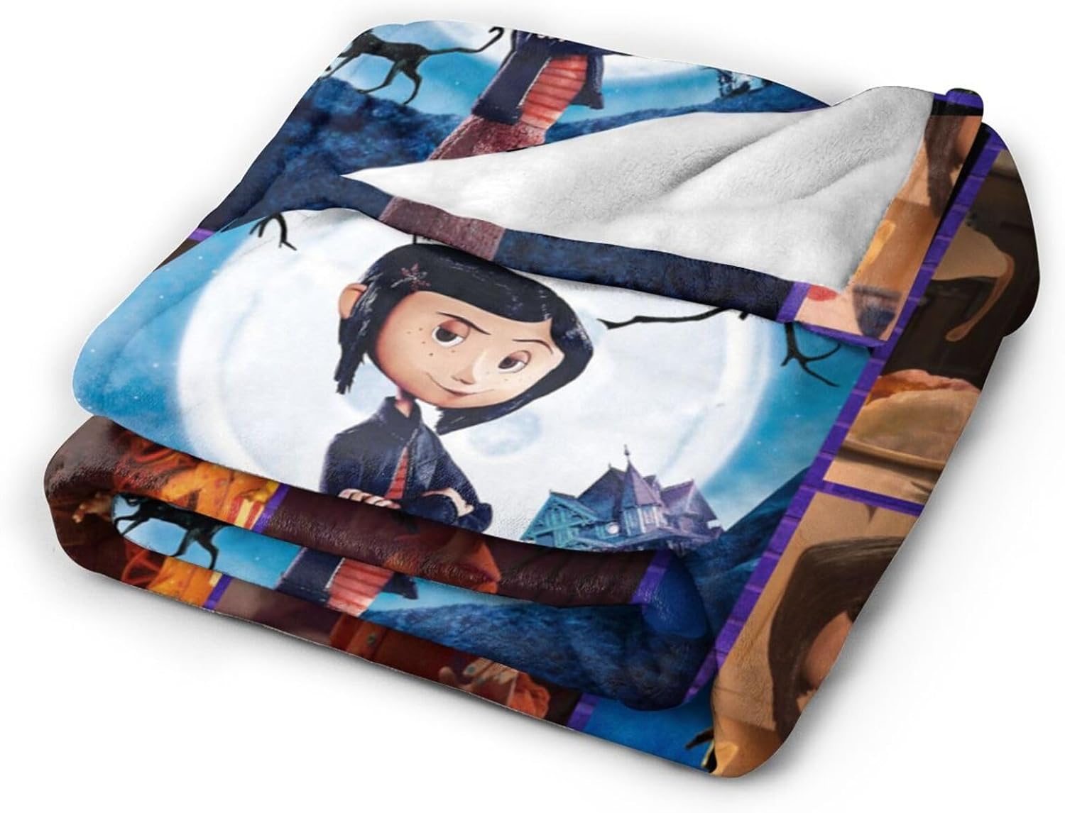 Manta con estampado de película de animación de dibujos animados, 60 x 50 pulgadas, suave y ligera, manta de aire acondicionado, oficina, sofá,