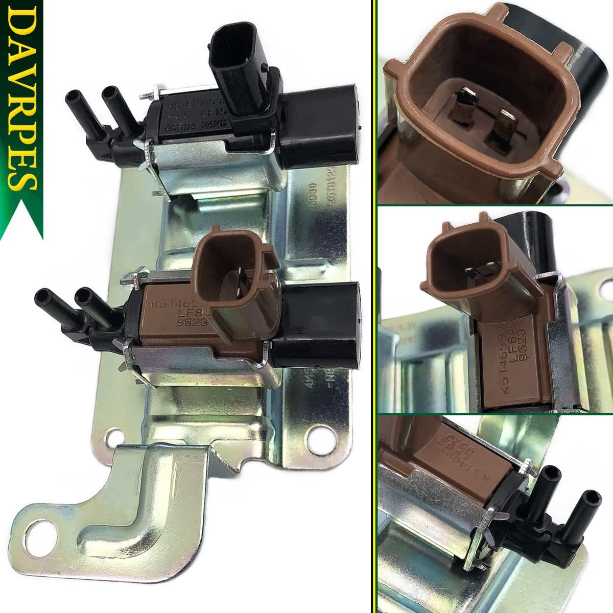 DAVRPES 4M5G-9A500 Válvula solenoide de purga de depósito de vapor Colector de admisión Válvula solenoide de corredor de vacío para Mazda 3