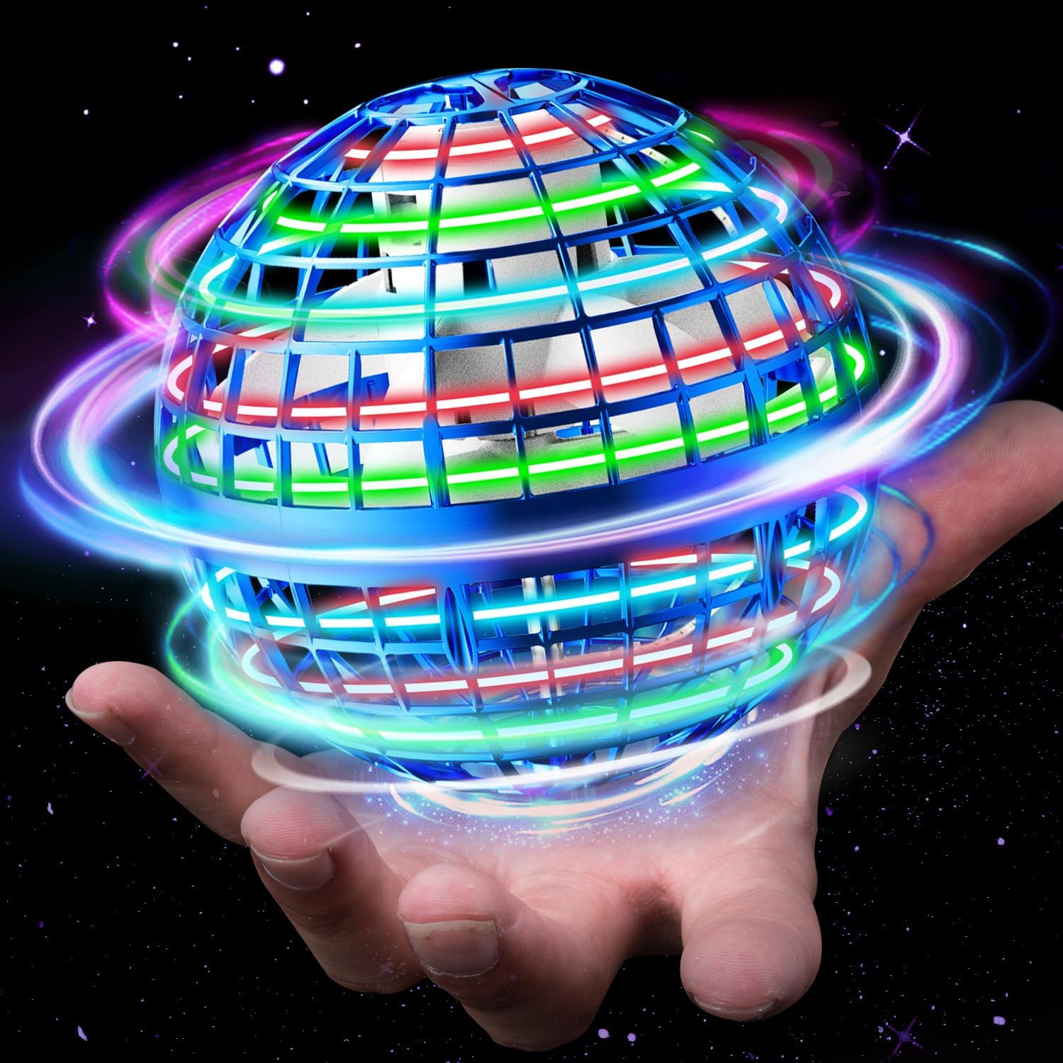 Nacai Flying Orb Ball,Galaxy Ball Toy 2023,Hover Orbs Cosmic Globe Boomerang Ball,Atmotoys Magic Spinner Drone Cool Christmas Birthday Gifts for