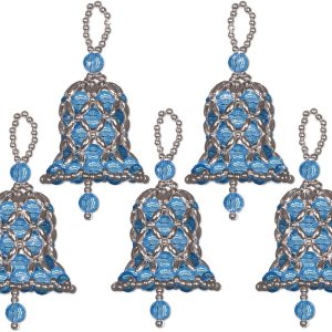 Design Works Crafts Juego de 5 adornos de cuentas, varios Design Works Crafts Juego de 5 adornos de cuentas, varios