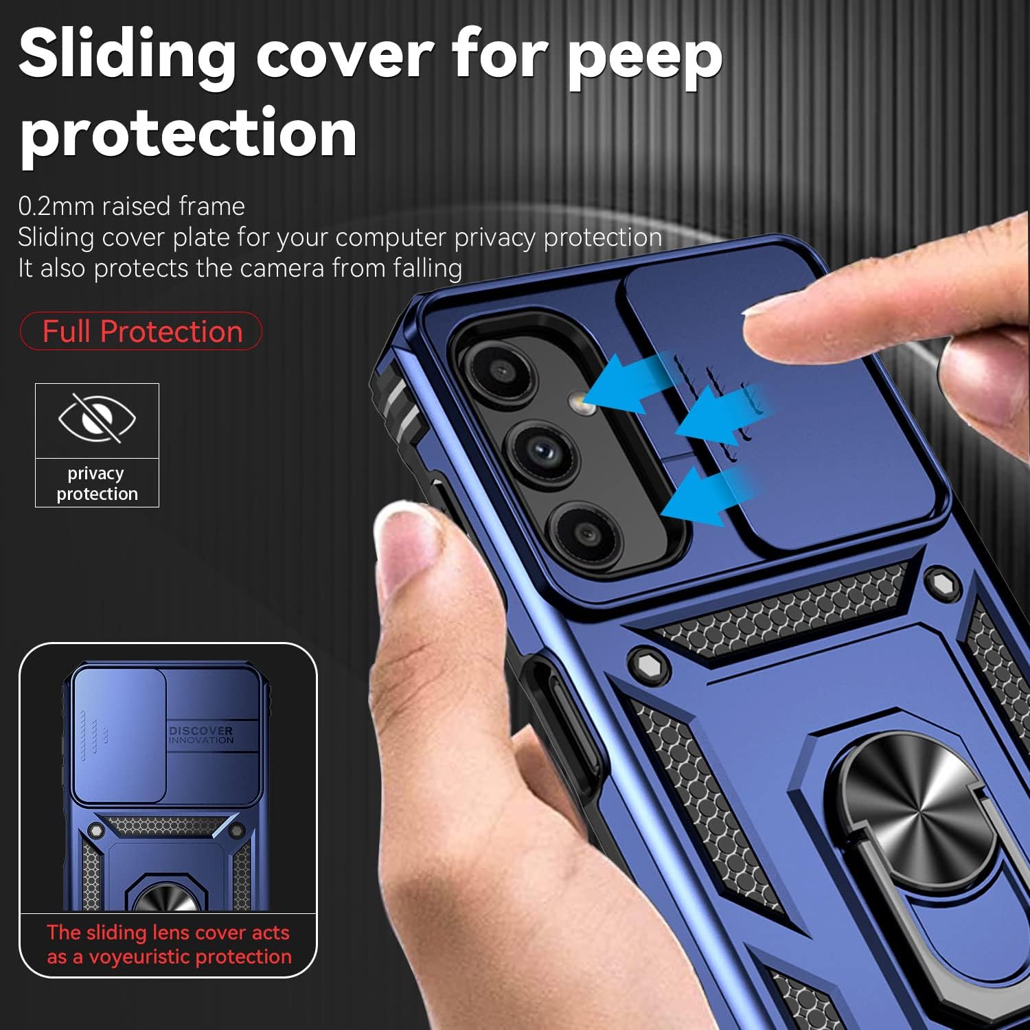 SKMY Funda para Samsung Galaxy A24 5G, Galaxy A24 5G, con protectores de pantalla y funda para cámara, grado militar de 16 pies. Funda a prueba de