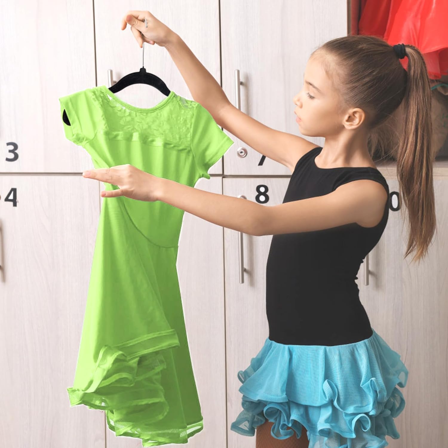 Paquete de 60 perchas para ropa de bebé, perchas de terciopelo antideslizante de 11.6 pulgadas para niños pequeños, perchas de fieltro para niños y