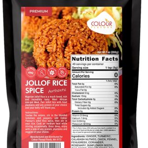 Colour Flavour Jollof Rice Spice Sabroso arroz Jollof ahumado en minutos El condimento perfecto para el arroz Hecho con hierbas y superalimentos Colour Flavour Jollof Rice Spice Sabroso arroz Jollof ahumado en minutos El condimento perfecto para el arroz Hecho con hierbas y superalimentos