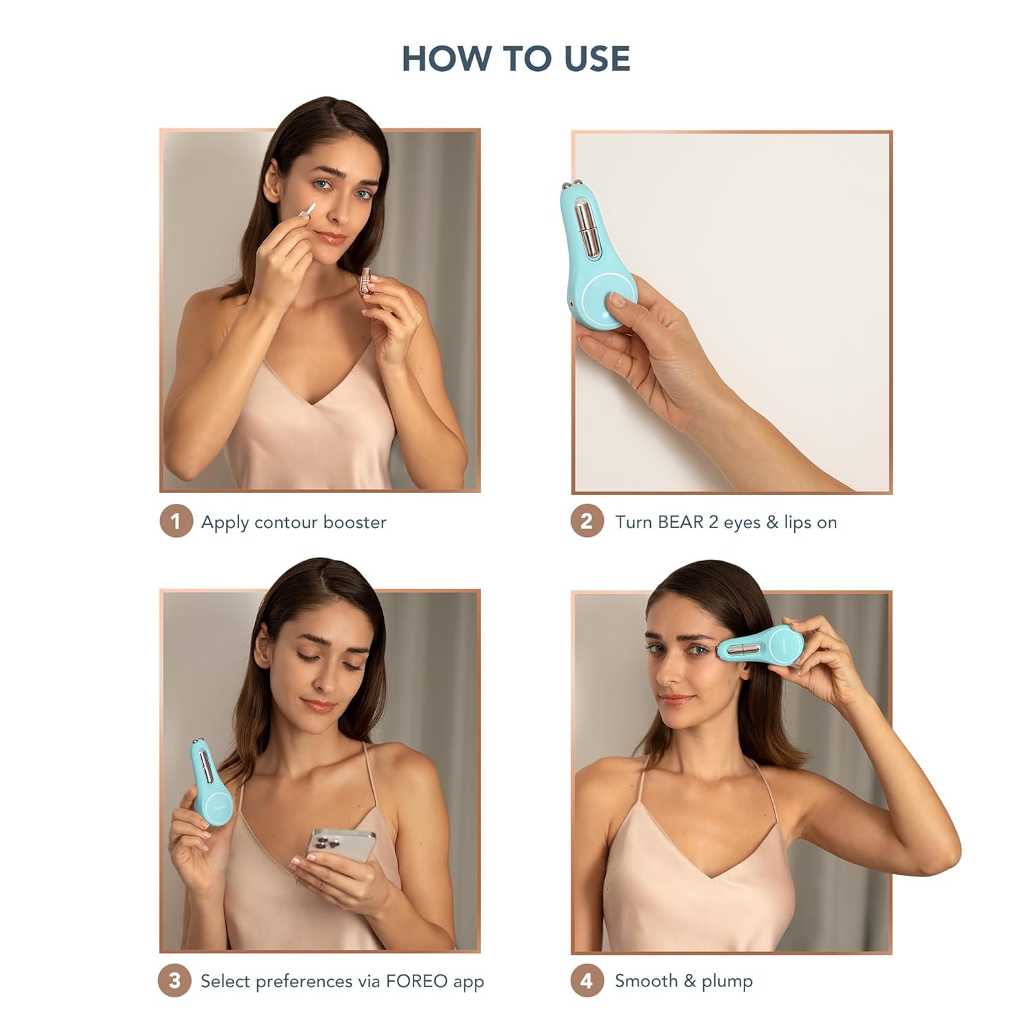 FOREO Refuerzo de contorno de ojos y labios sobrealimentado 0.1 fl oz* 3