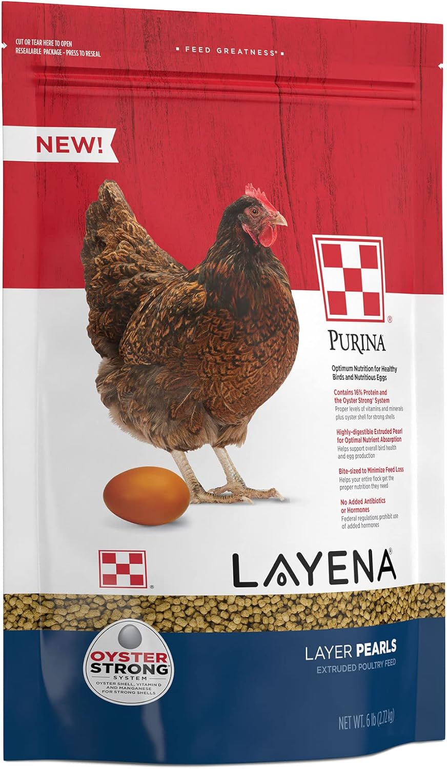 Purina  Layena Pearls Alimento para aves de corral (6 LB)