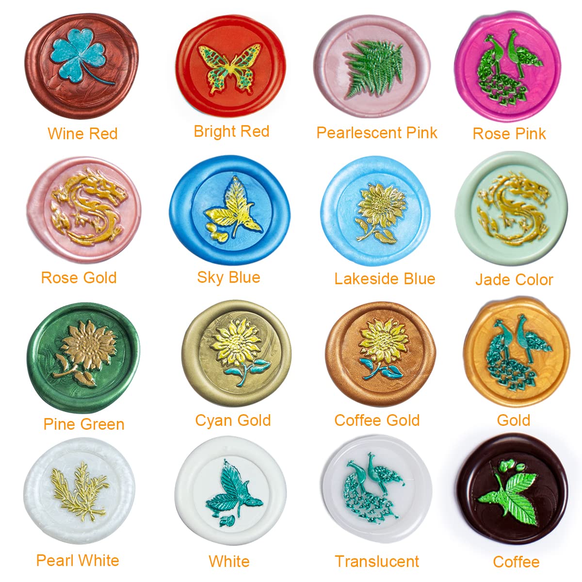 Zifospy – 15 barras de sellado de cera para pistola de pegamento para sellar cera, varillas de cera para sellar cera, palitos de cera para