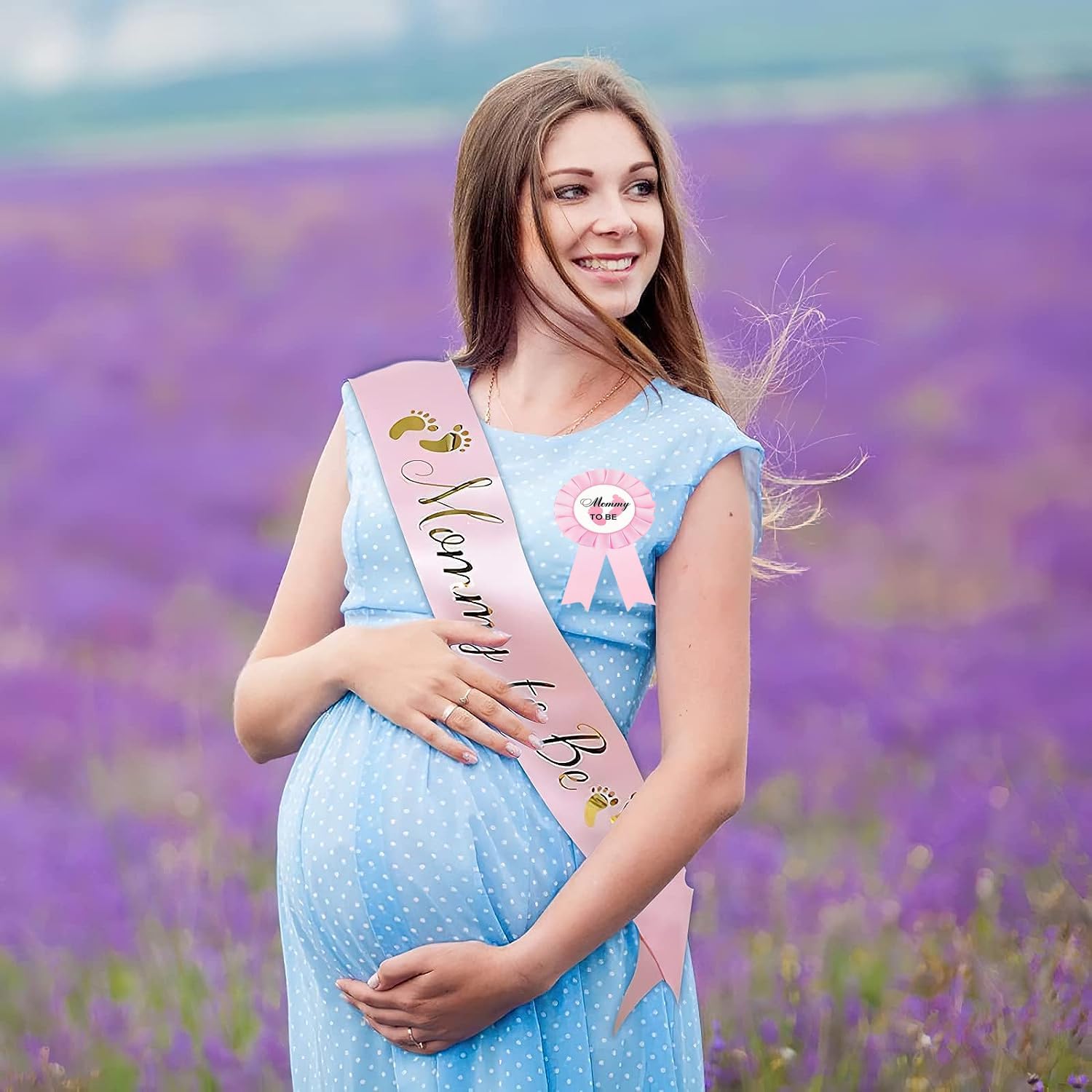 3 paquetes de decoraciones para baby shower, banda para mamá y papá para ser mamá y papá para fiesta de baby shower, celebración de género, regalos