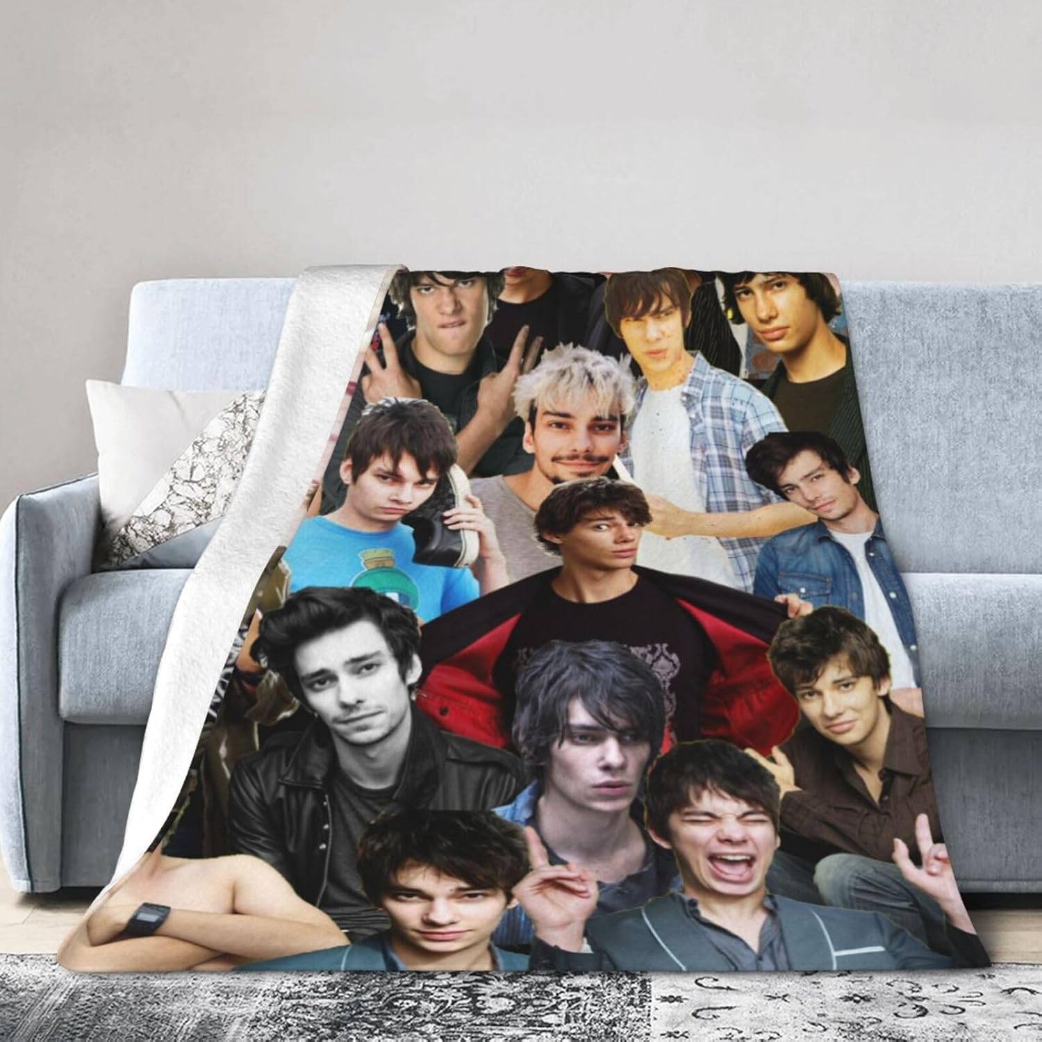 Devon Bostick Rodrick Heffley – Manta de lana suave y cómoda para sofá, oficina, coche, camping, yoga, viajes, decoración del hogar, acogedora manta