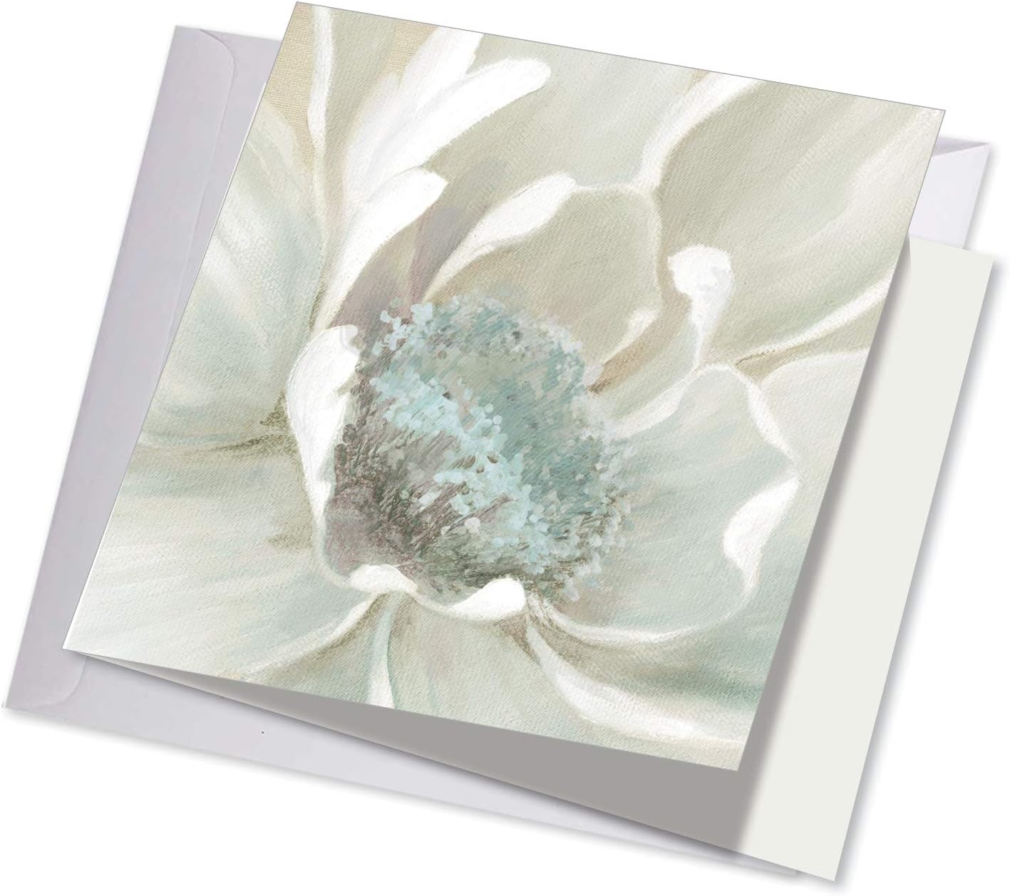 The Best Card Company – 1 hermosa tarjeta de agradecimiento (8.5 x 11 pulgadas) – Bonitas flores, gratitud floral tarjeta de papelería con sobre –