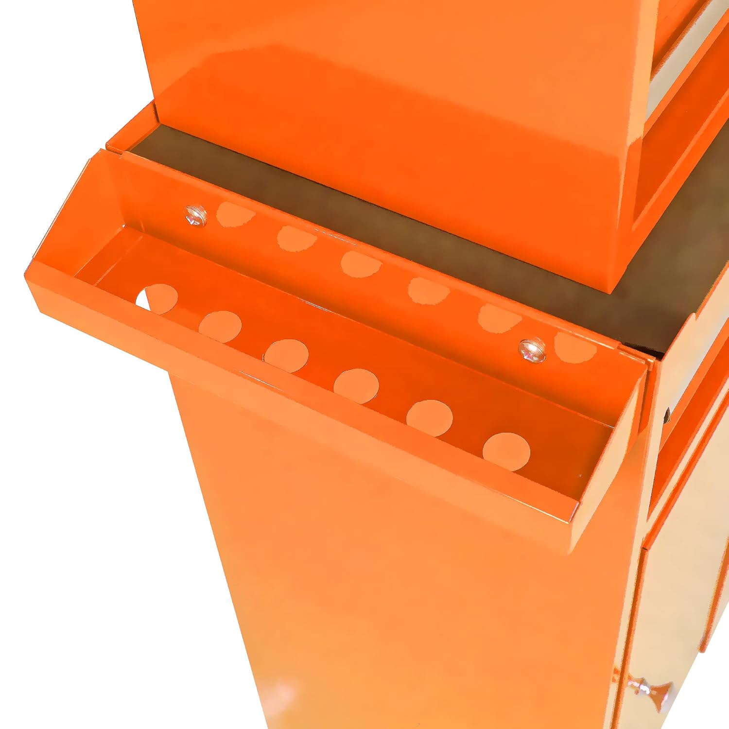 Voohek Ruedas enrollables combinadas, cajón desmontable con armario de almacenamiento para patio trasero de garaje, naranja # A