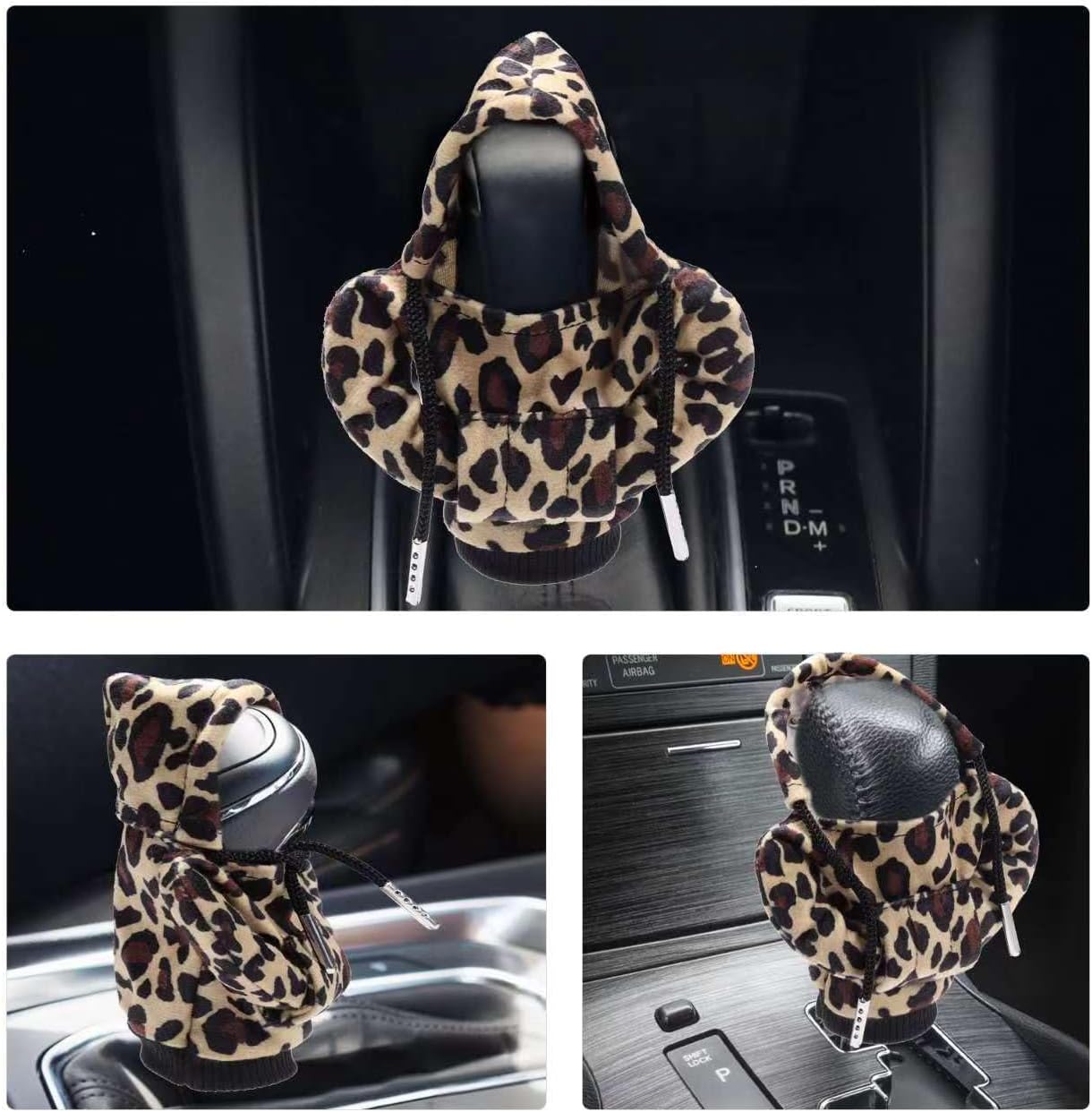 Sudadera con capucha universal para palanca de cambios de automóvil, divertida sudadera con capucha para palanca de cambios, decoración de 4.76
