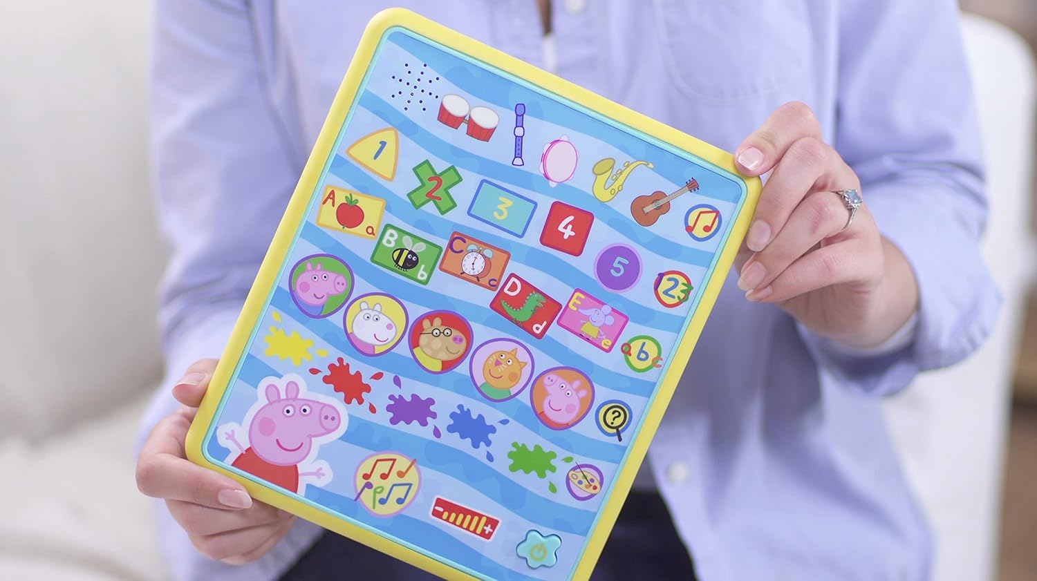Peppa Pig PP04 Peppa’s Smart Tablet Toy para niños, multiaprendizaje interactivo y desarrollo infantil, colores, números y reconocimiento de letras