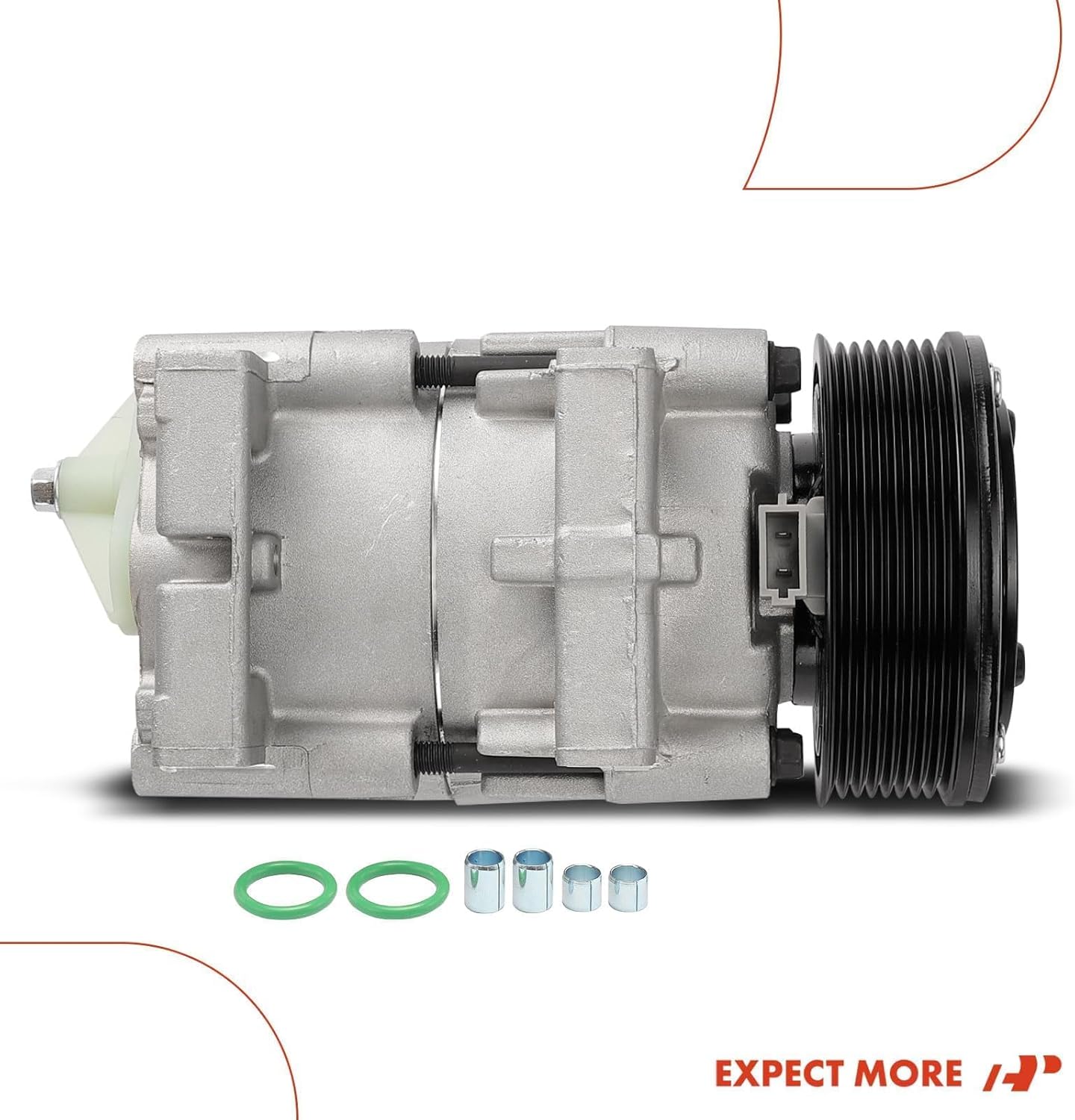 A-Premium Compresor de aire acondicionado con embrague compatible con Ford Excursion 2000 2001 2002 2003, 7.3L
