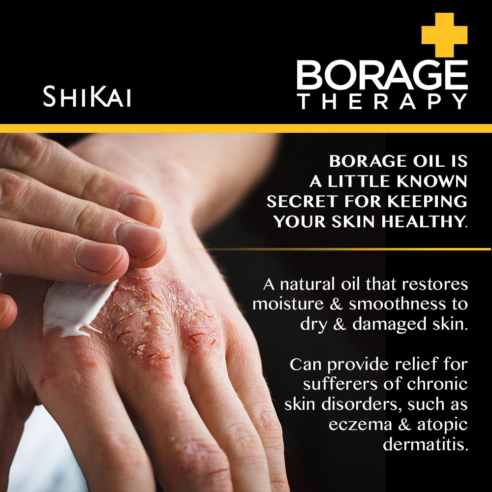 Loción para piel seca Shikai Borage Natural Therapy, 8 onzas