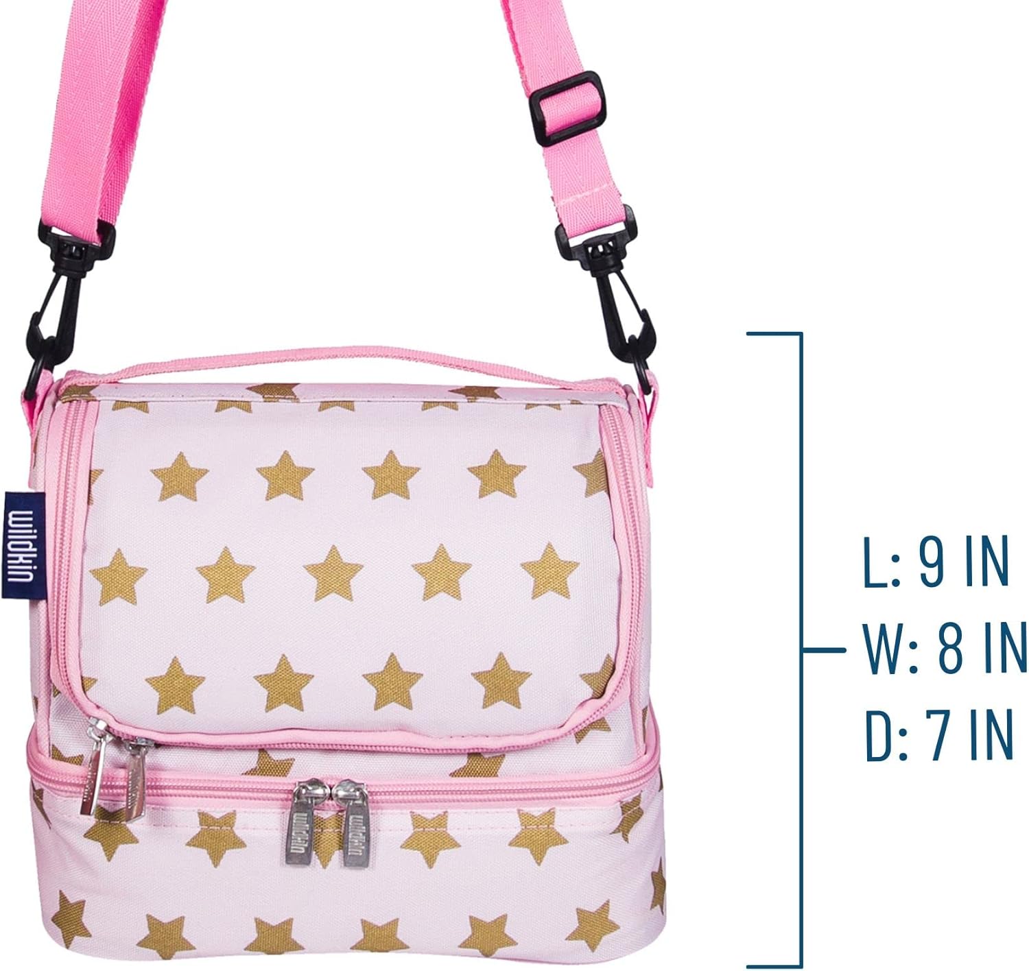 Wildkin Two Compartment Insulated Lunch Bag for Boys & Girls, Perfect Solution for Packing Hot or Cold Snacks for Kids’ School and Travel, Ideal for