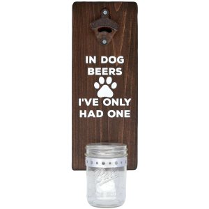 Abridor de botellas de cerveza en Dog Beers I ‘ve Only Had One  hecho a mano montado en la pared con tapa  Regalo para el día de San Valentín para Abridor de botellas de cerveza en Dog Beers I ‘ve Only Had One  hecho a mano montado en la pared con tapa  Regalo para el día de San Valentín para