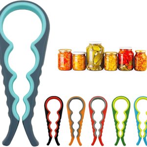 Abrebotellas para manos débiles, herramienta de apertura de tapas de latas antideslizante multifunción 4 en 1, adecuado para personas mayores con Abrebotellas para manos débiles, herramienta de apertura de tapas de latas antideslizante multifunción 4 en 1, adecuado para personas mayores con