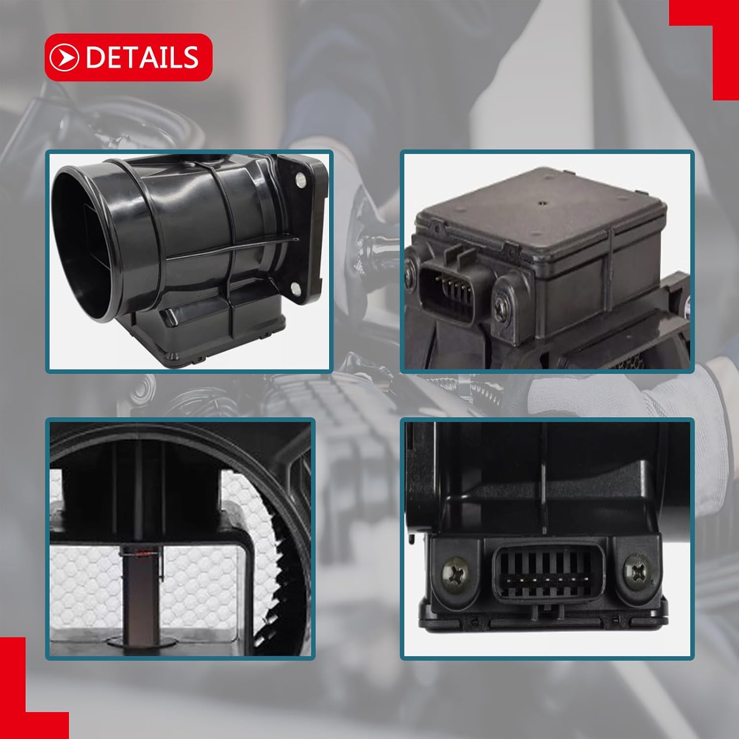 Medidor de sensores de flujo de aire masivo MAF 2.4L 3.0L compatible con Chrysler 2001-2005 Sebring – para Dodge 2001-2005 Stratus – 2000-2005