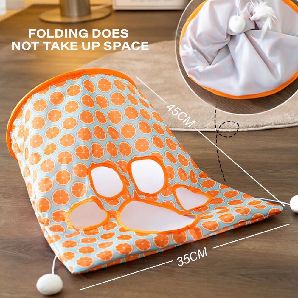 2 bolsas de túnel para gatos de interior, juguete de túnel de juego para gatos 2024, bolsa de taladro interactiva plegable para gatos, juguete para