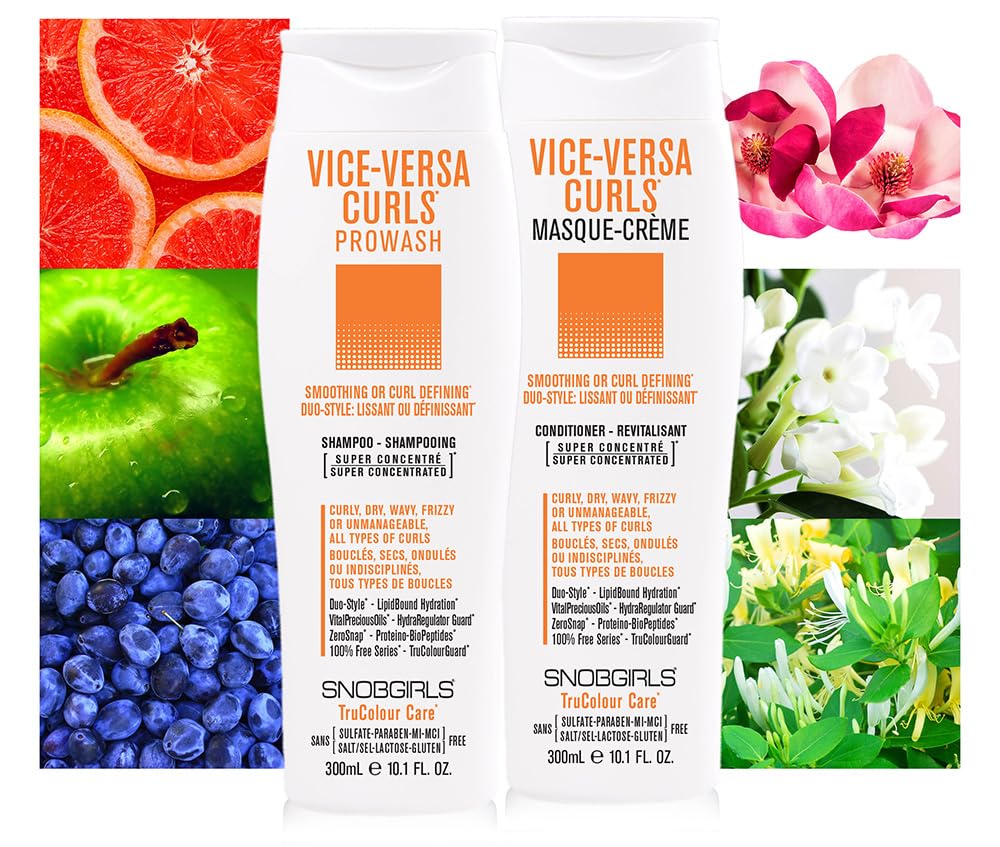 VICE-VERSA CURLS Champú vegano para cabello rizado suavizante o definido de rizos. Champú hidratante para cabello rizado, seco, ondulado y