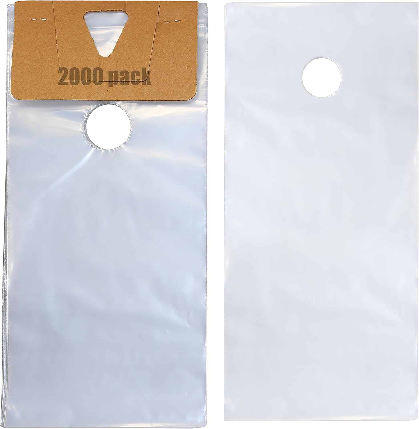 Skywin 2000 bolsas para colgar puertas de 6 x 12 pulgadas  Bolsas transparentes para colgar puertas que protegen volantes, folletos, avisos,