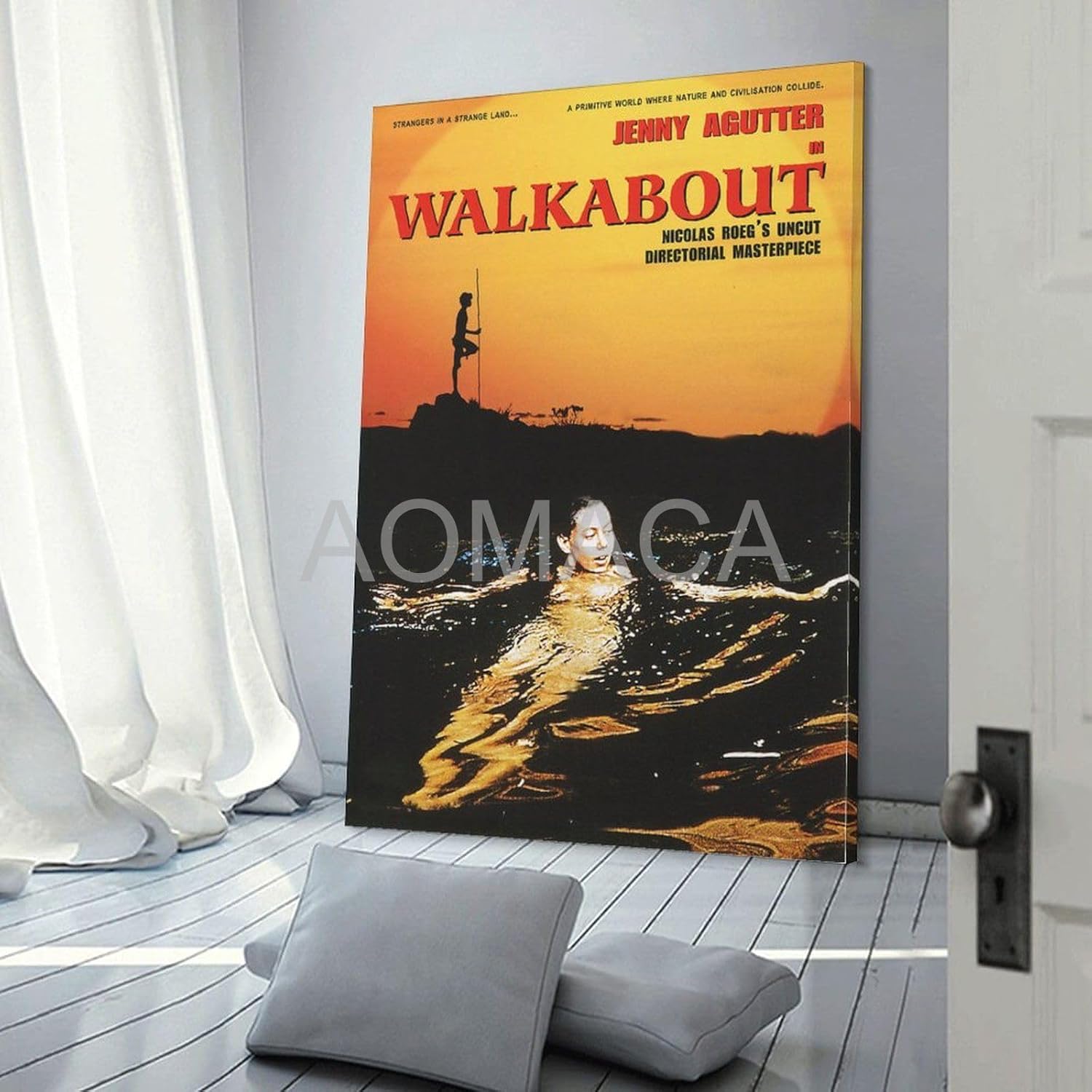 Póster de película Walkabout 2 lienzos, pintura de pared, póster para dormitorio, sala de estar, decoración de 12 x 18 pulgadas (11.8 x 17.7 in)