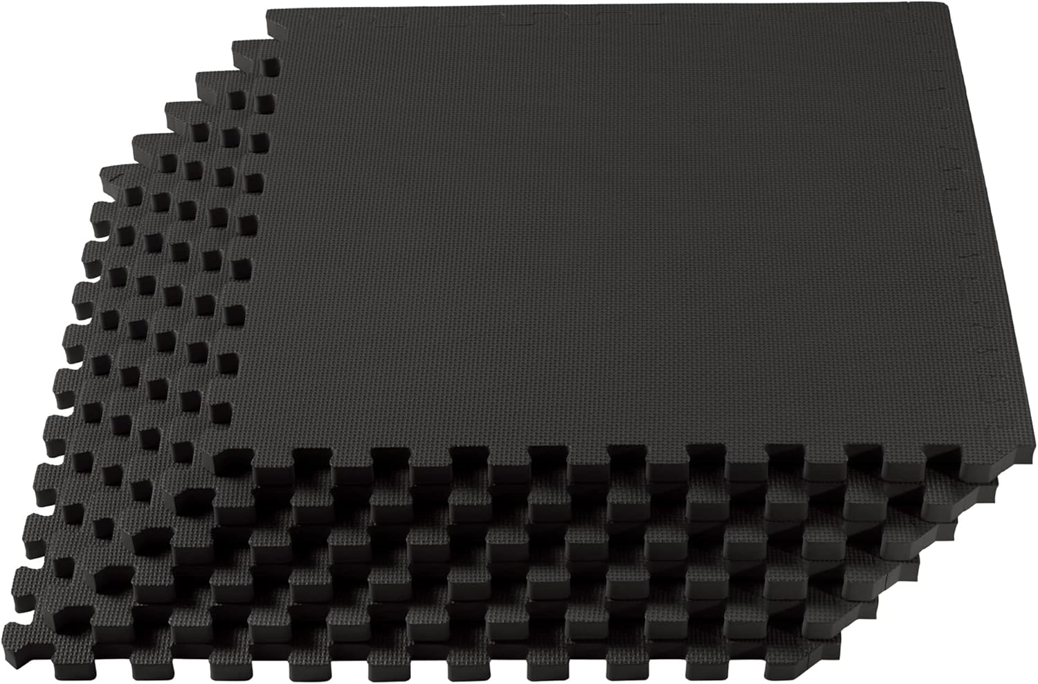 We Sell Mats Tapete multiusos de 1 pulgada de grosor con espuma EVA, azulejos entrelazados, antifatiga para el hogar o el gimnasio, 24 x 24 pulgadas