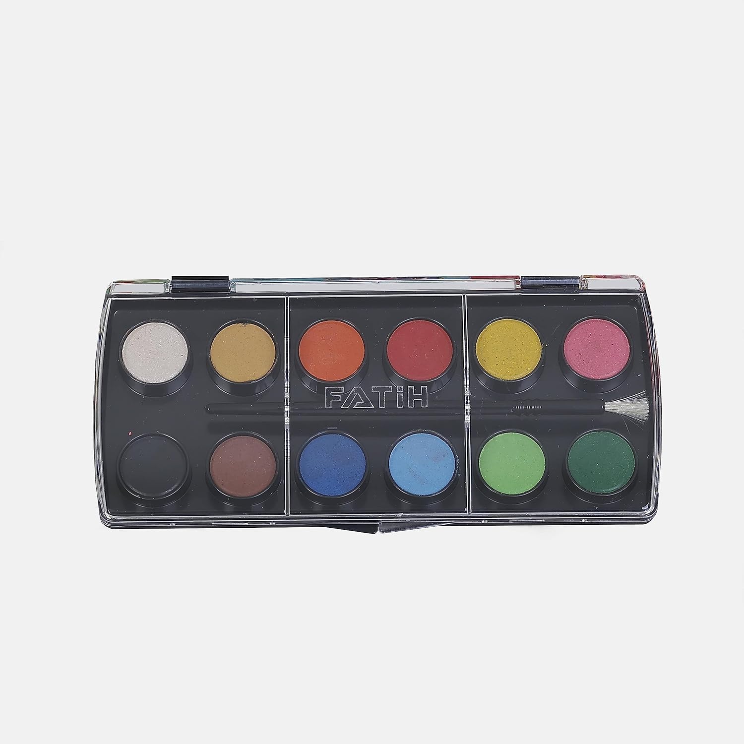 Juego de pintura de acuarela  12 colores no tóxicos cepillados de acuarela  Juegos de pintura de acuarela lavable para niños, adultos, artistas,