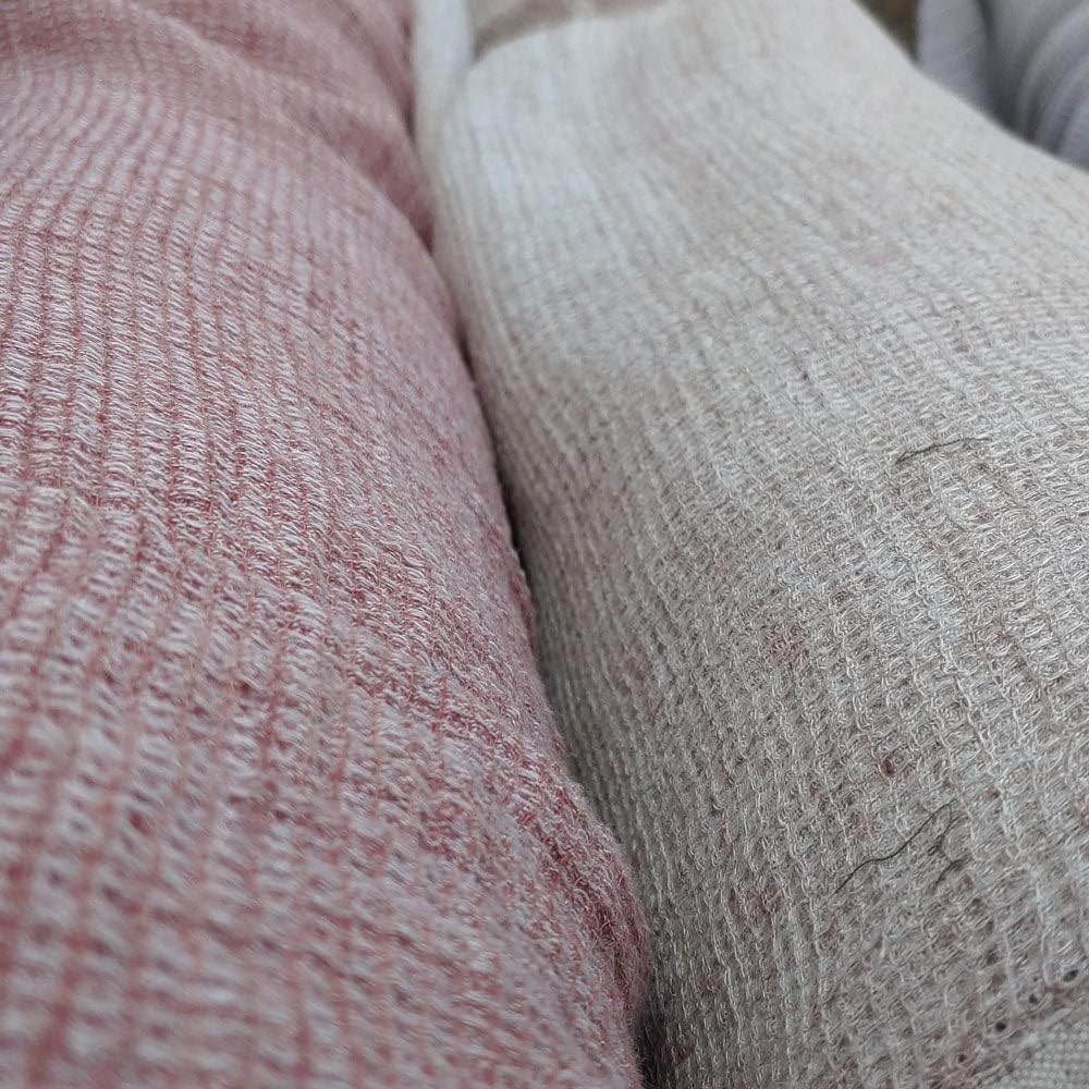 Tela de tweed de lino azul oscuro  Material de tejido texturizado, perfecto para manualidades y decoración del hogar
