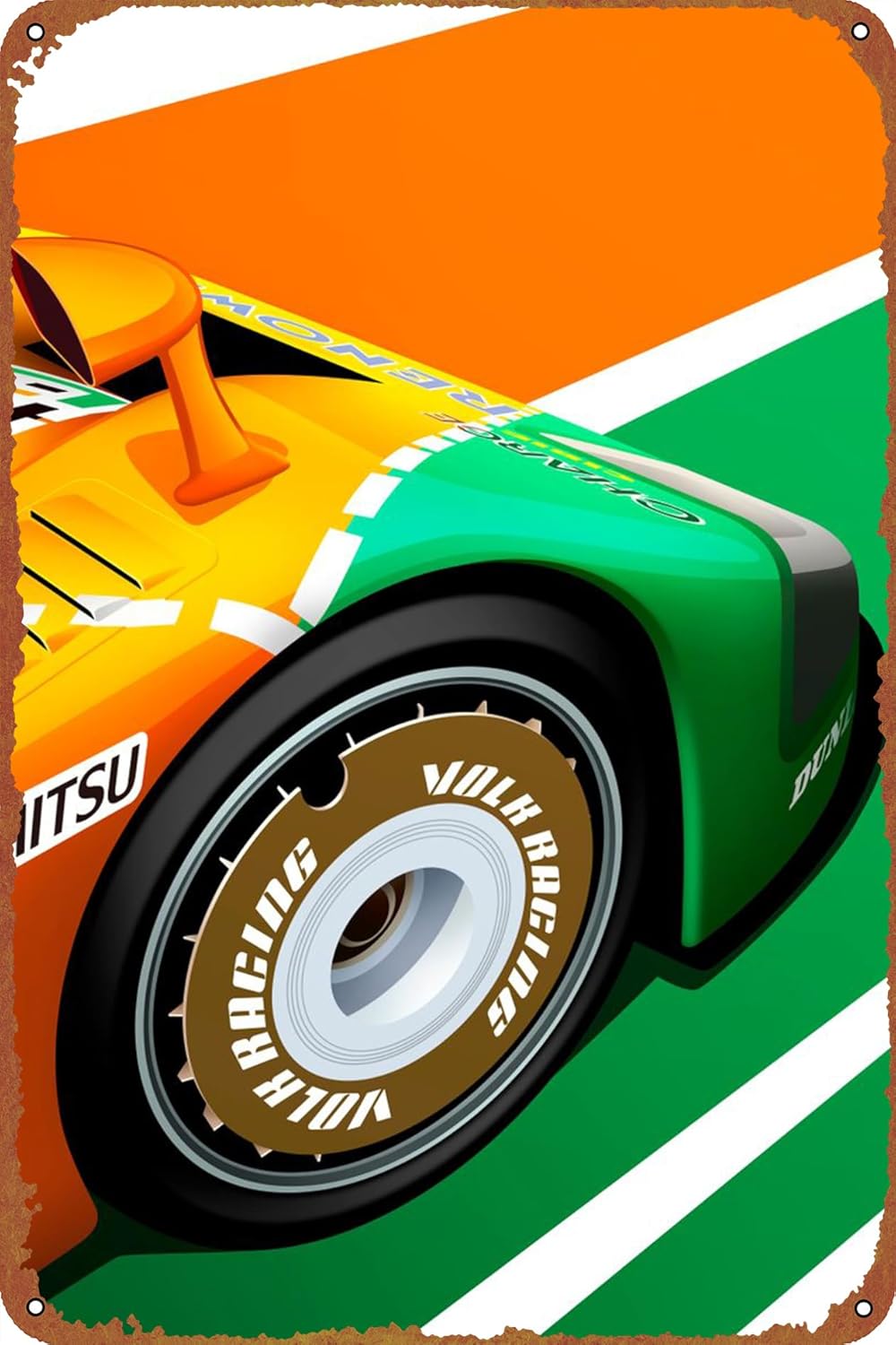 Mazda 787B Race Car 24h Cafe Bar Home Wall Art Decor Poster Retro Vintage Metal Tin Sign 8×12 pulgadas