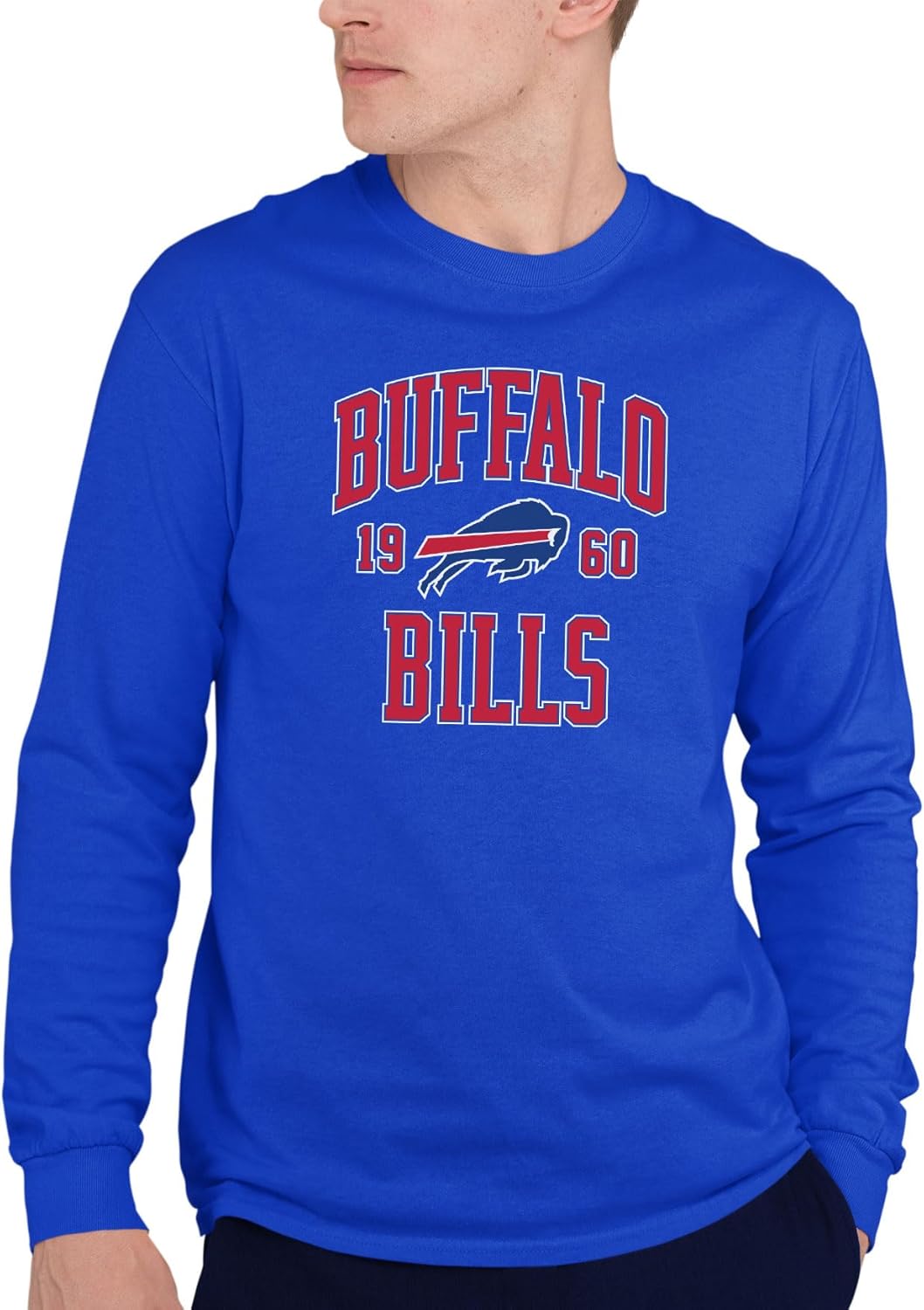 NFL – Established – Camiseta de manga larga para adultos con licencia oficial para hombres y mujeres