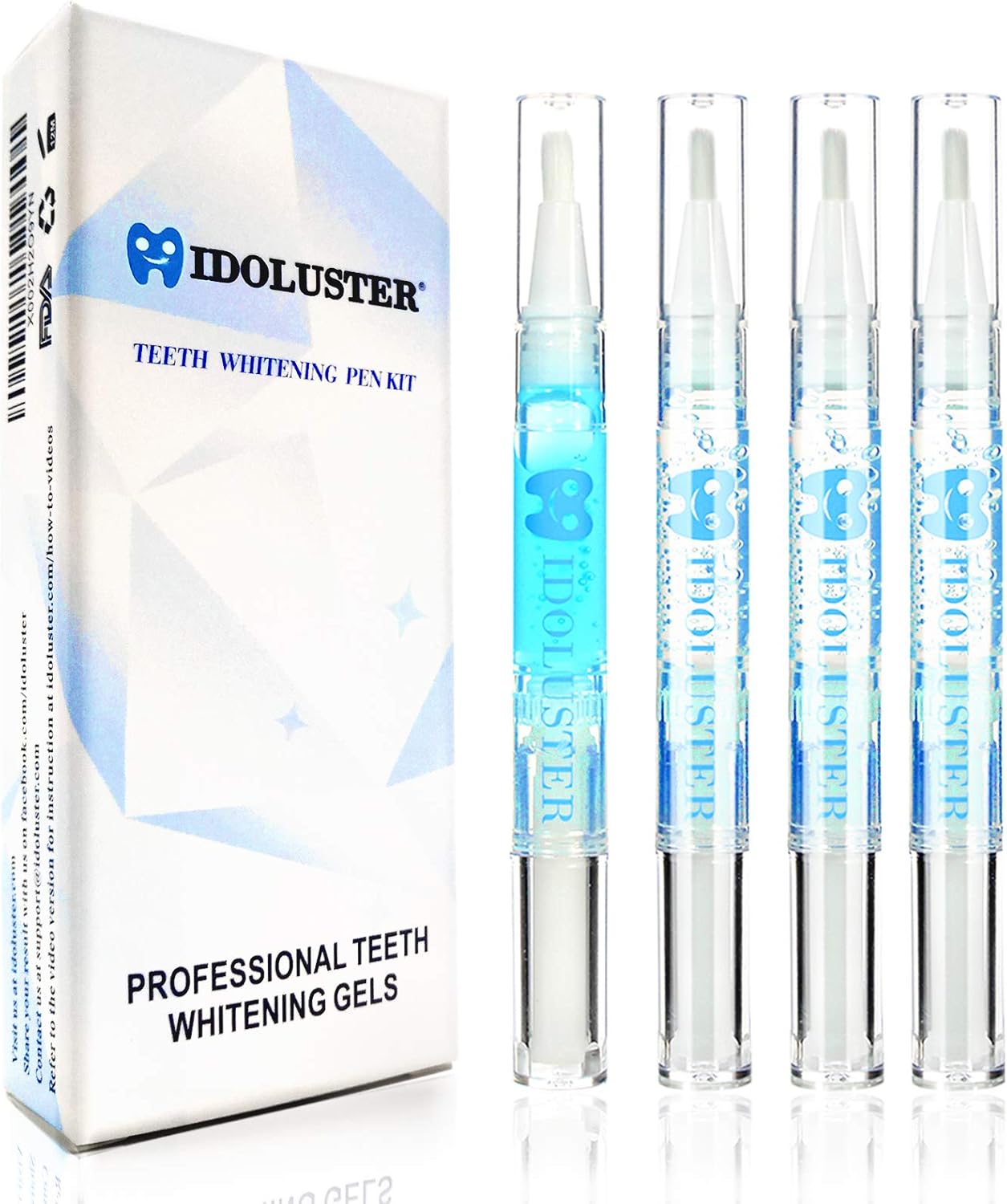 Bolígrafos blanqueadores de dientes, paquete de 3 bolígrafos de gel para blanquear los dientes, paquete de 3 bolígrafos de gel desensibilizante, 1