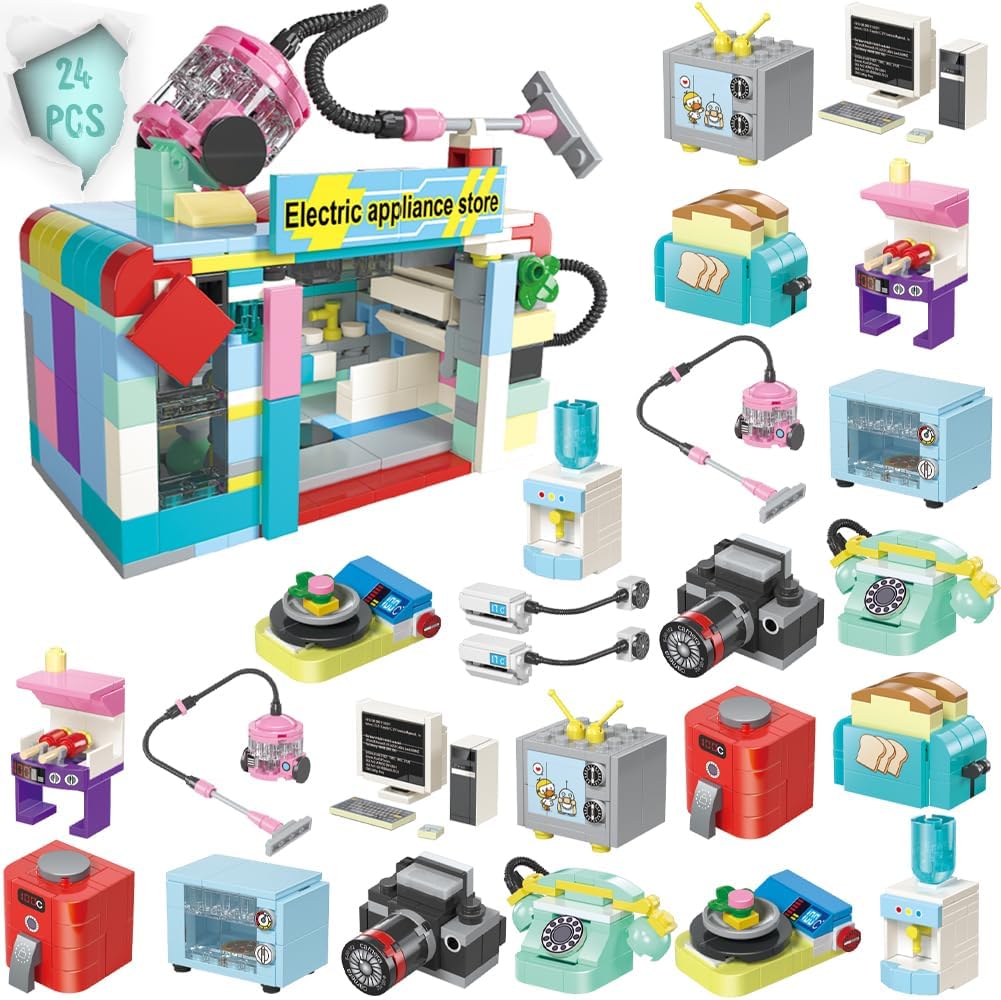 WODMAZ 24 bloques de construcción para electrodomésticos, bloques de construcción, recuerdos de fiesta para niños, cesta de Pascua, juguetes,