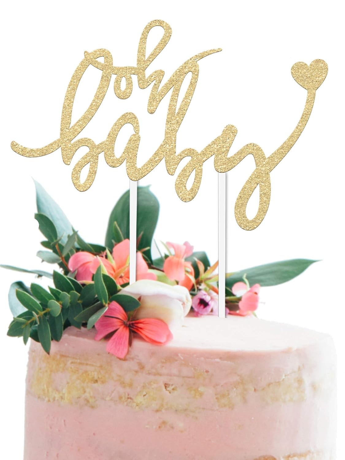 Merry Expressions “Oh Baby”, decoración para pastel de baby shower, decoración para tartas de baby shower, revelación de género, decoración bohemia