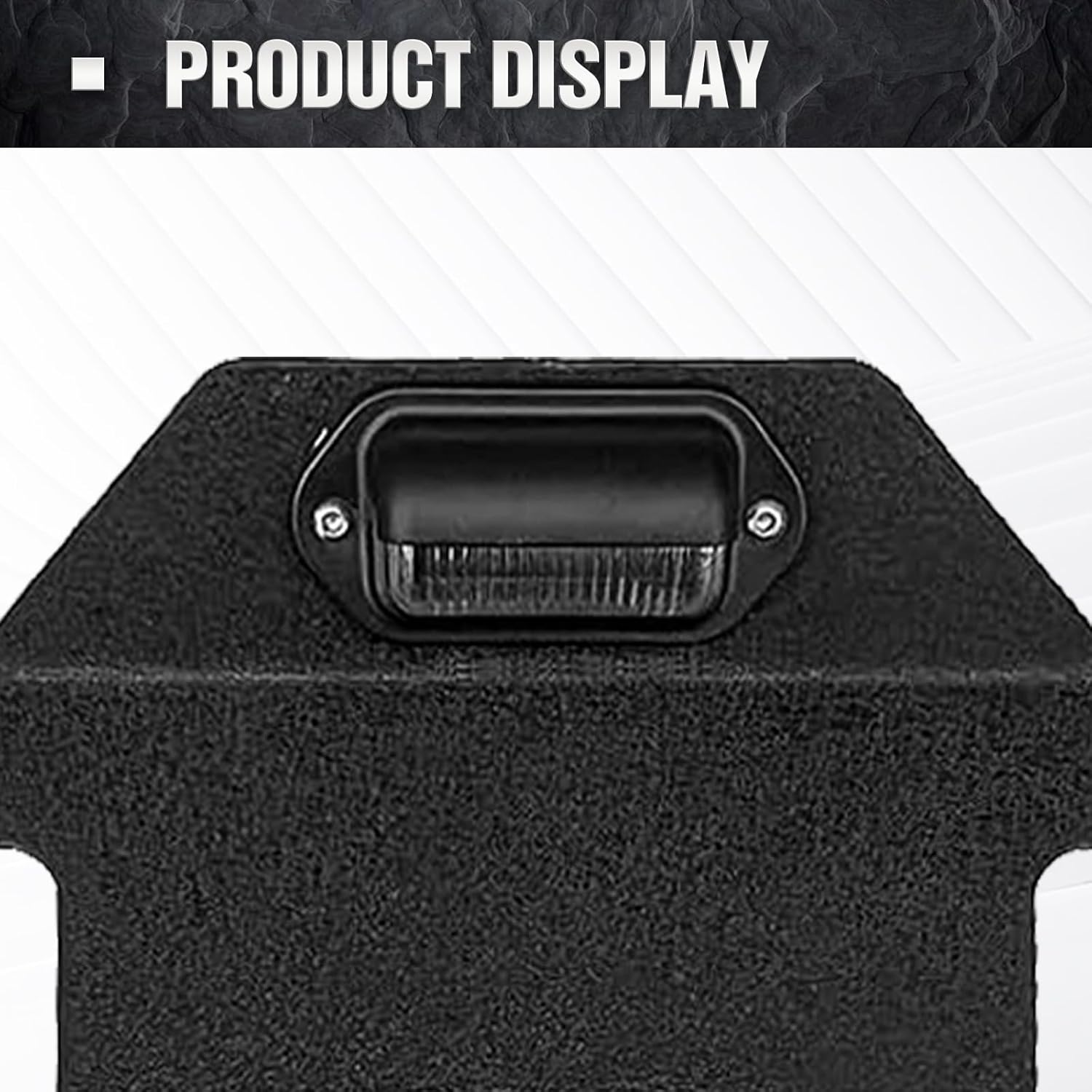 Marco de matrícula de neumático de repuesto con luz LED compatible con Jeep Wrangler JK JKU y TJ y YJ 1987-2018, soporte de matrícula para montaje