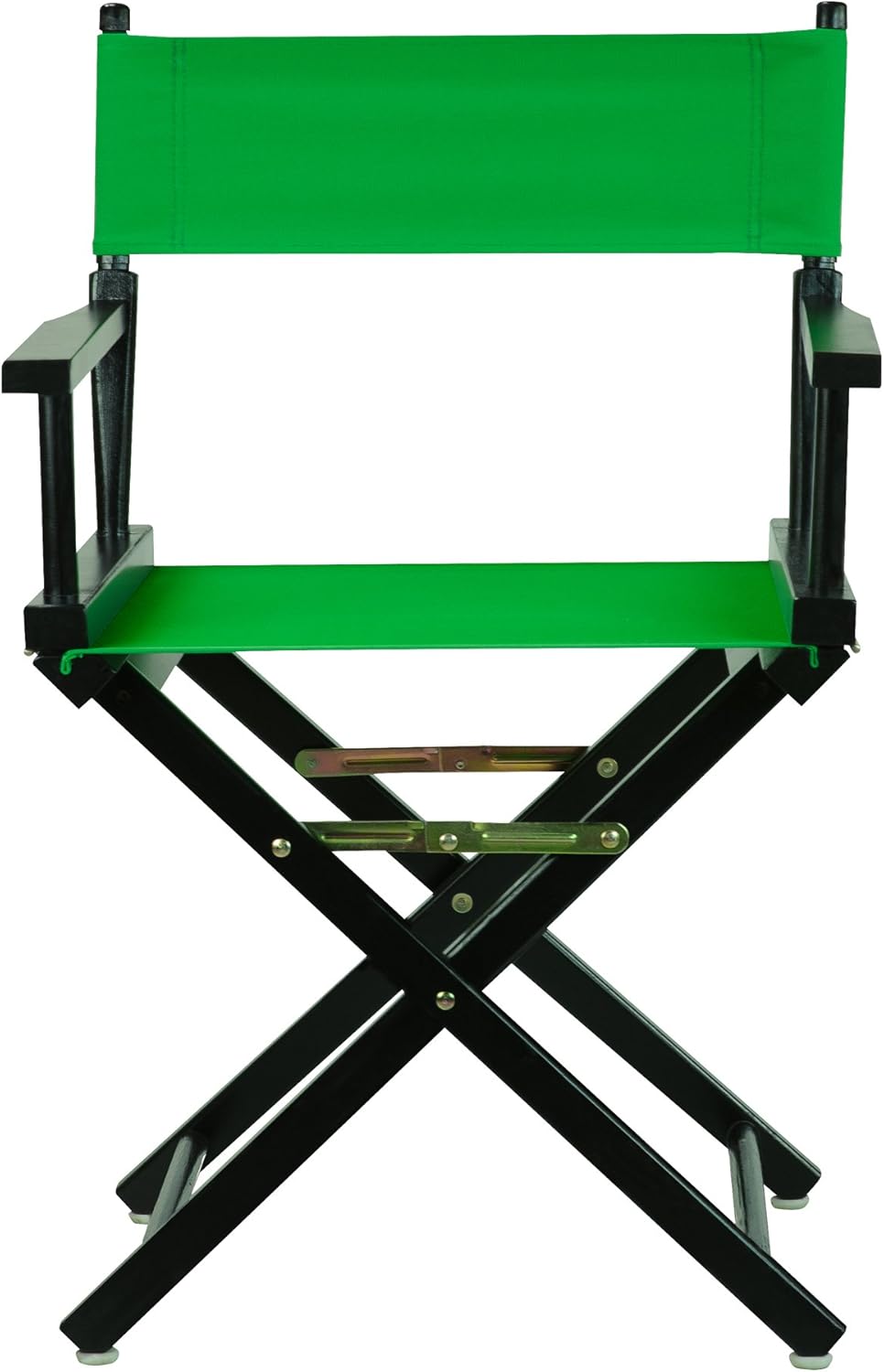 Casual Home – Silla de director de 18 in, marco negro, con lona color verde, altura clásica