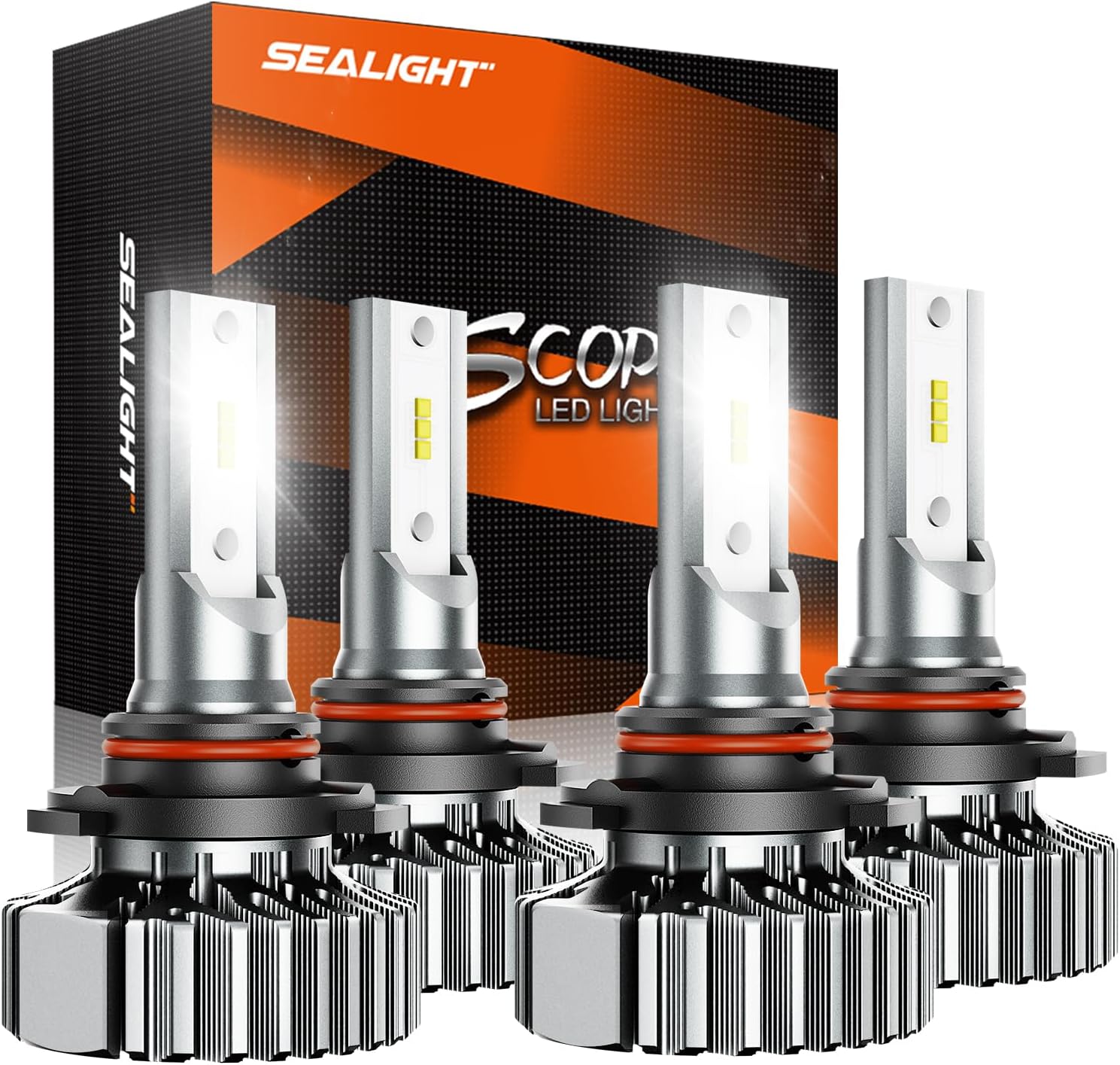 SEALIGHT Combo de bombillas 9005HB3 9006HB4, haz doble superbrillante, Plug and Play, luz sin ventilador, sin polaridad, bombillas antiniebla, luces
