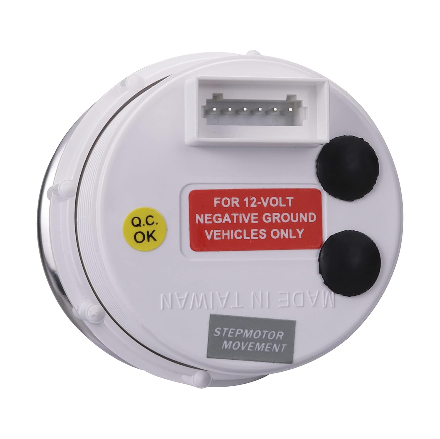 MOTOR METER RACING Tacómetro electrónico universal de 8000 rpm, 2-116 pulgadas, 2.047 in con retroiluminación LED blanco y ámbar, esfera negra,