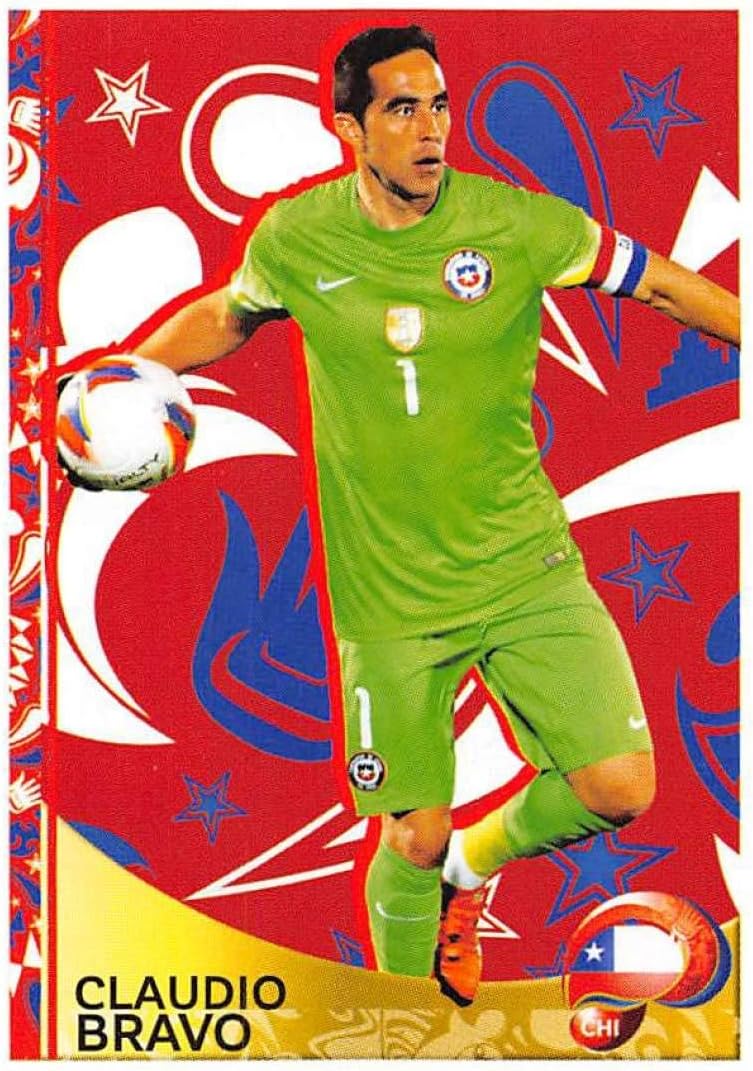 2016 Panini Copa America Centenario Soccer Sticker #406 Claudio Bravo Chile 2 Inch wide X 3 inch tall album sticker