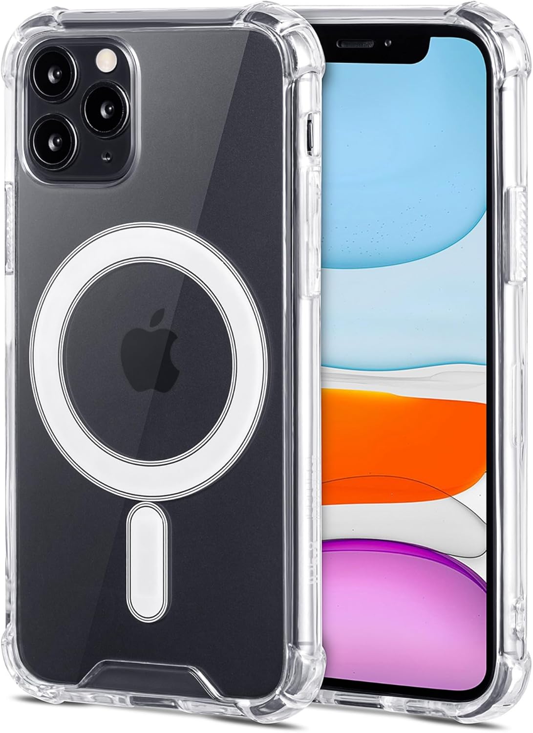 JProtect Funda magnética para iPhone 11 Pro Max para MagSafe, a prueba de golpes, para iPhone 11 Pro Max, funda para MagSafe